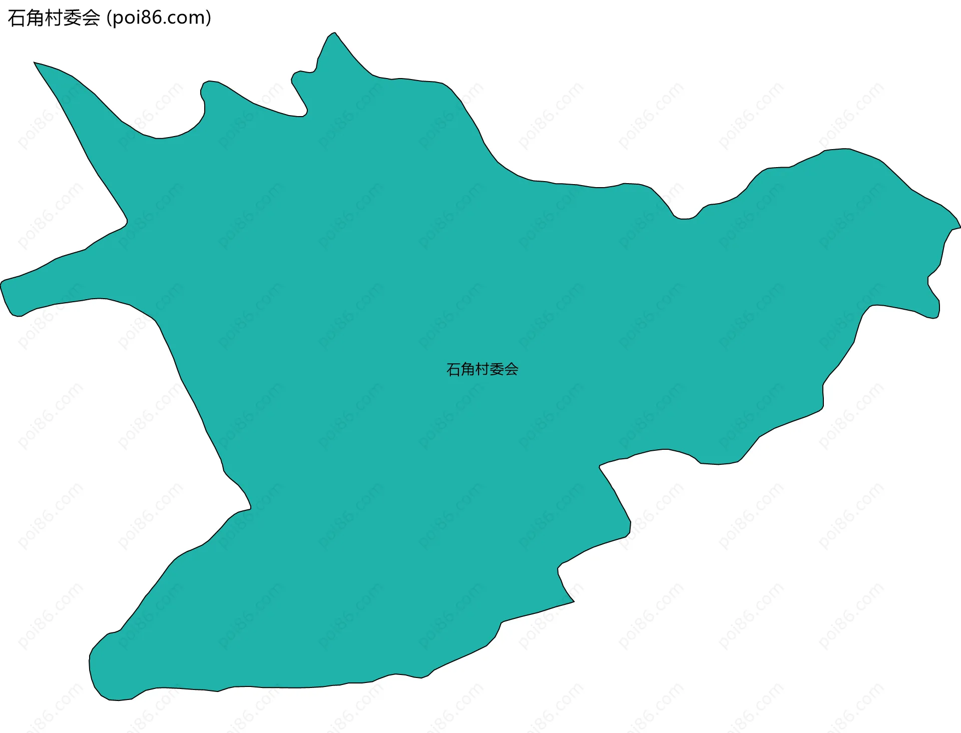 石角村委会边界地图