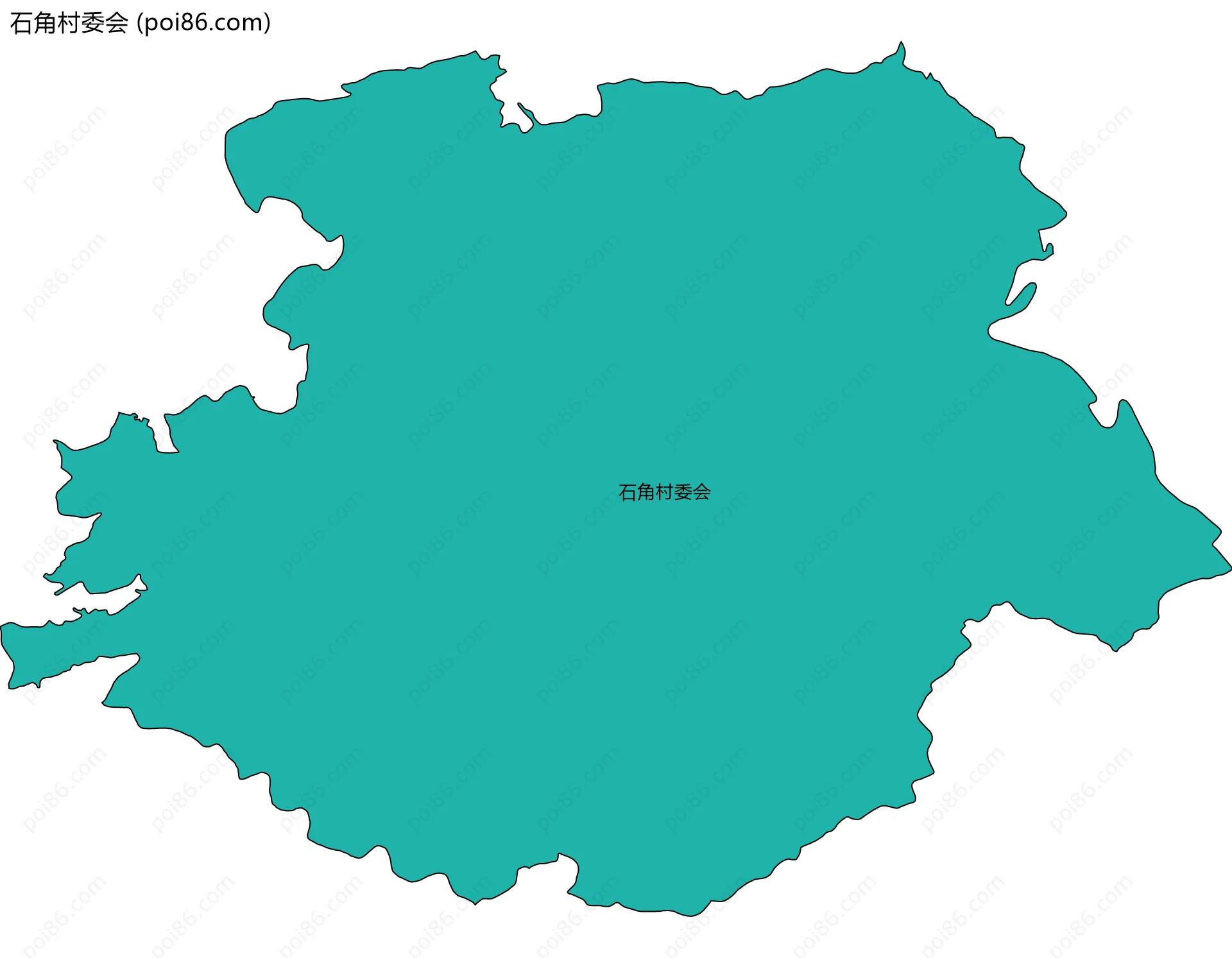 石角村委会边界地图