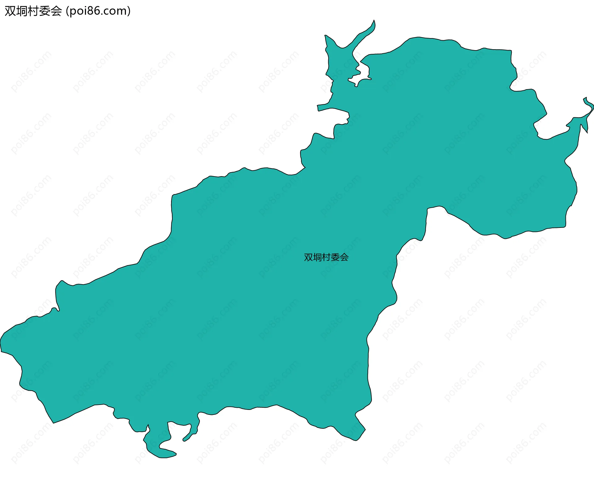 双垌村委会边界地图