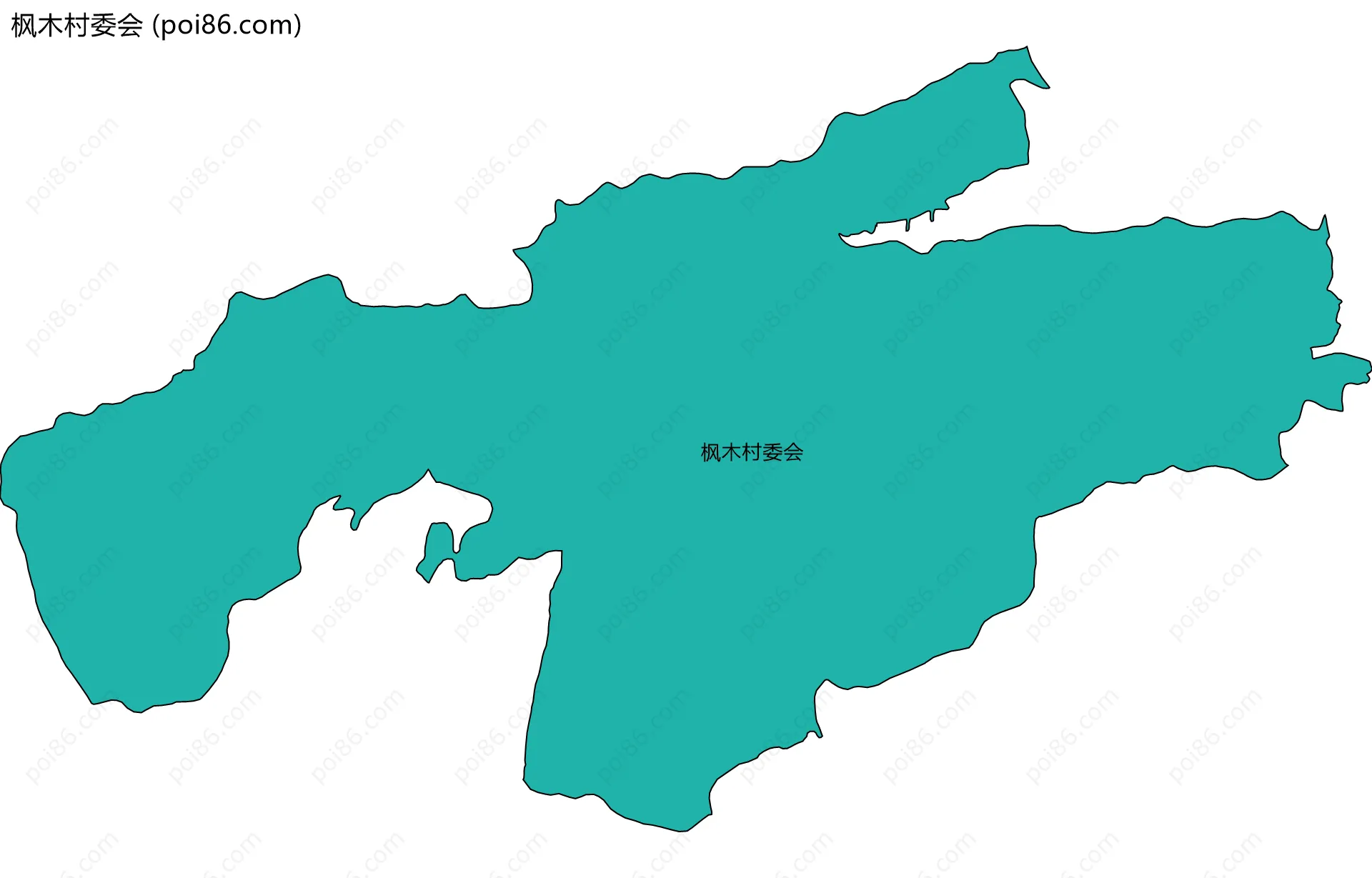 枫木村委会边界地图