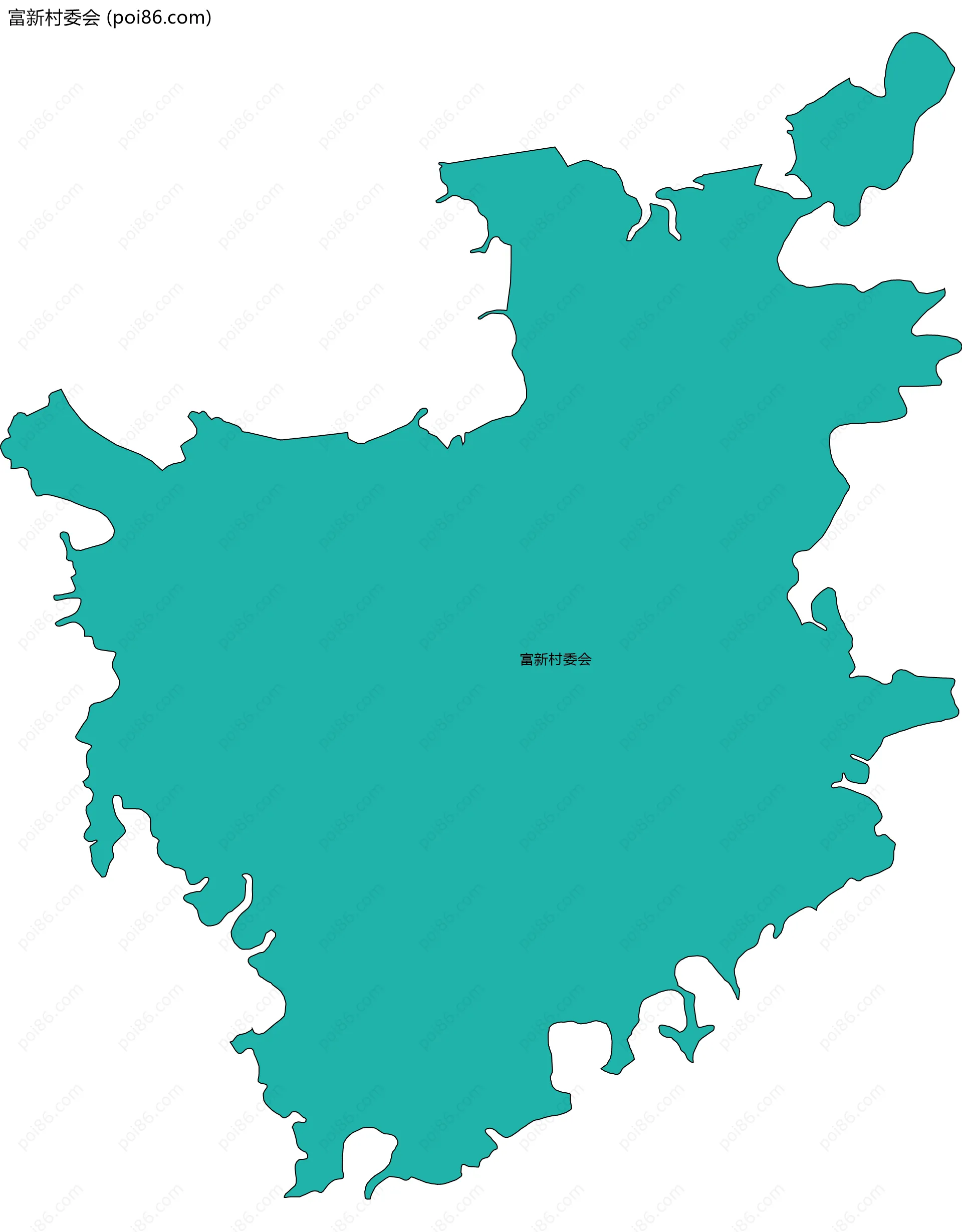 富新村委会边界地图