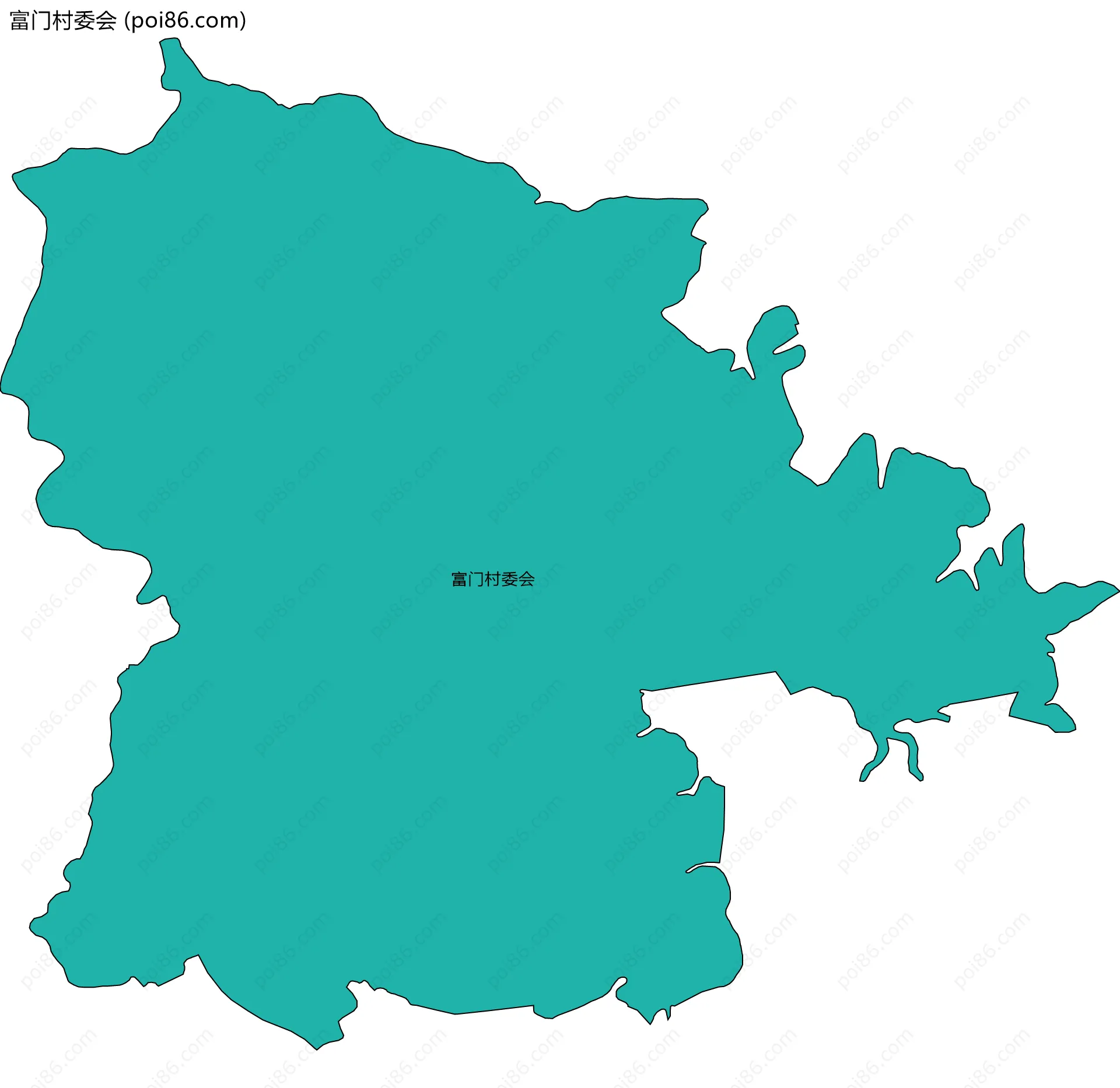 富门村委会边界地图