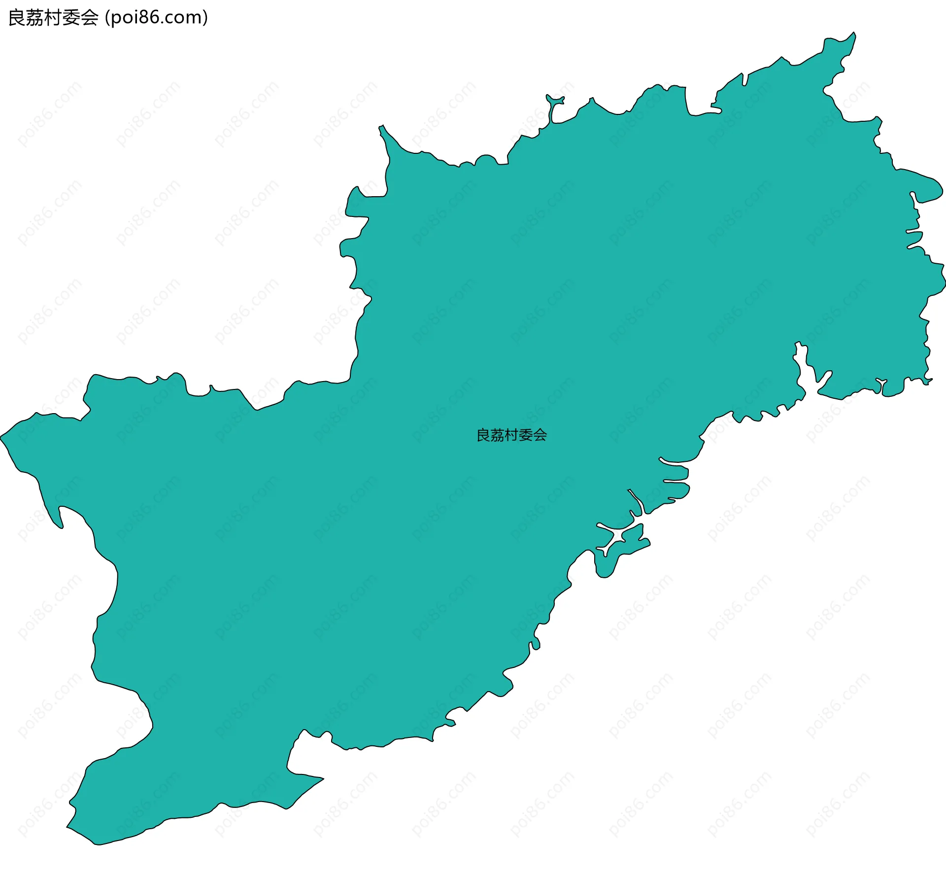 良荔村委会边界地图