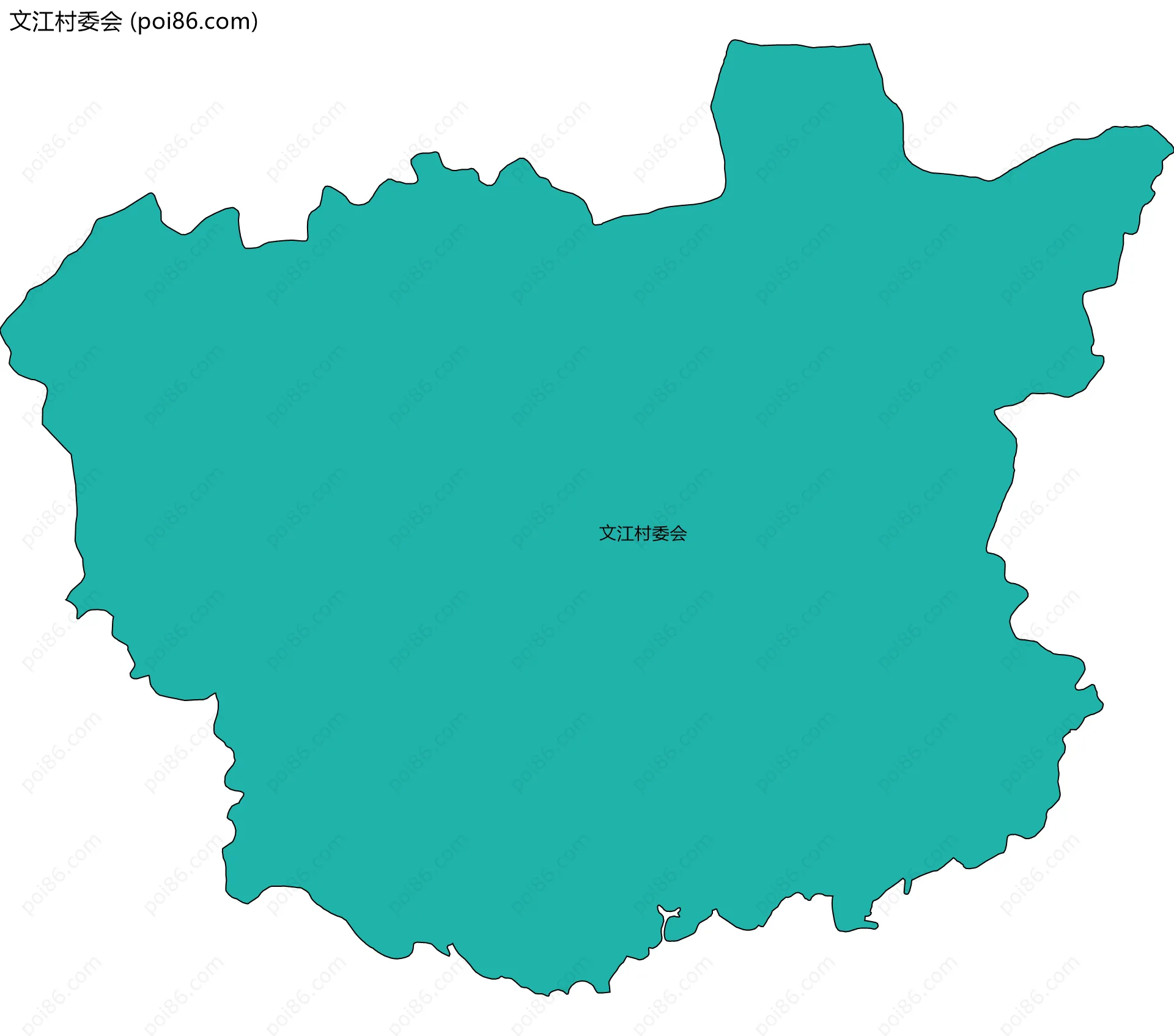 文江村委会边界地图
