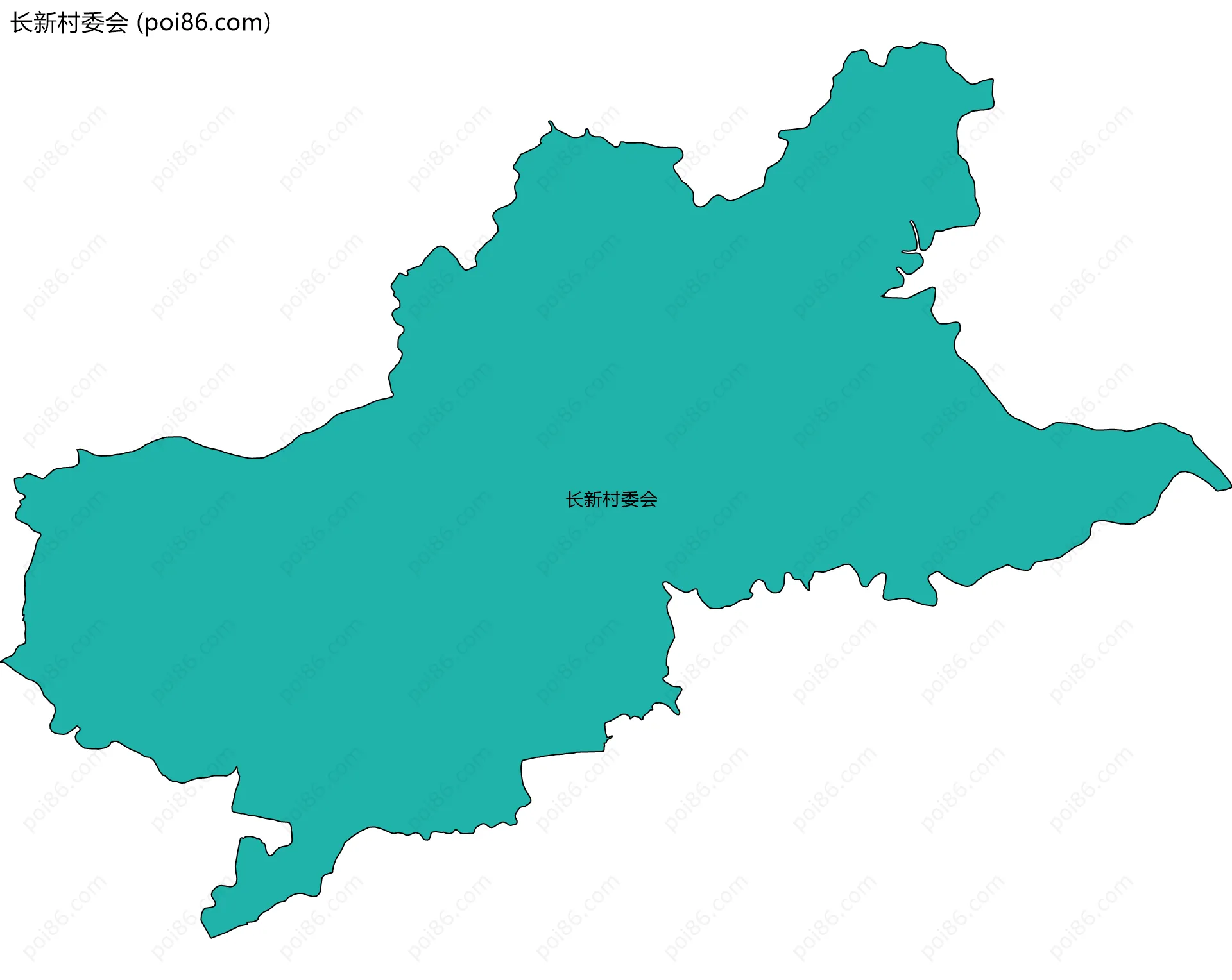 长新村委会边界地图