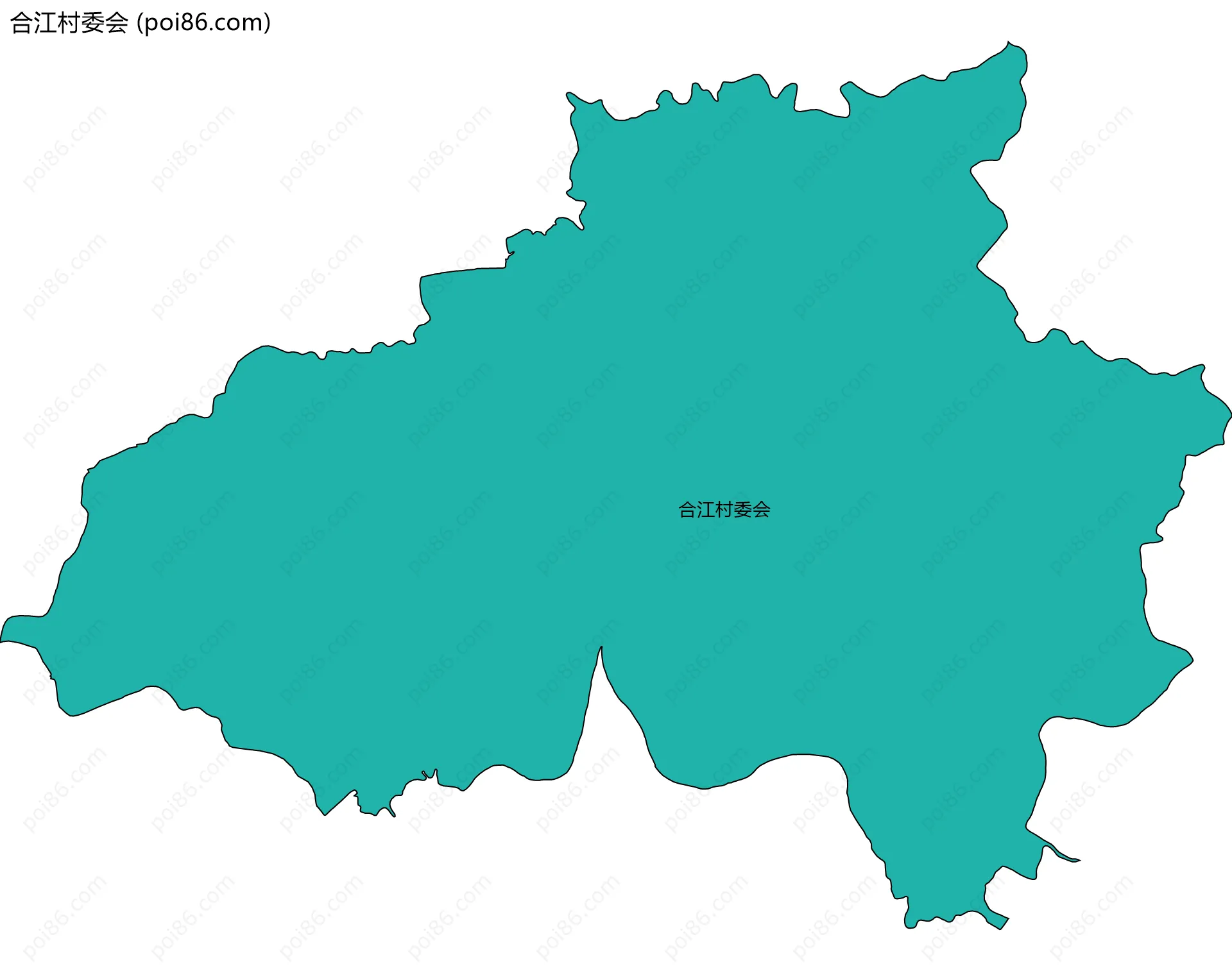 合江村委会边界地图
