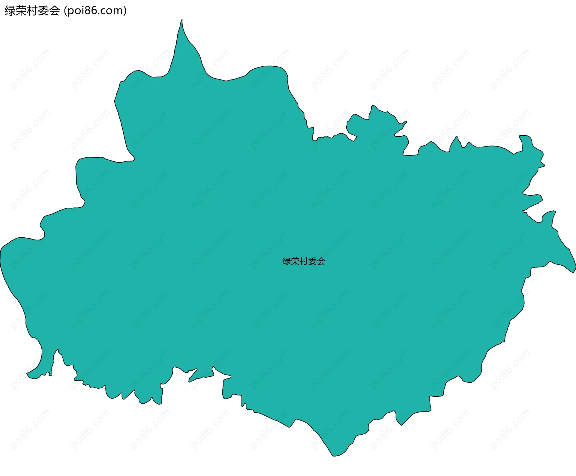 绿荣村委会边界地图