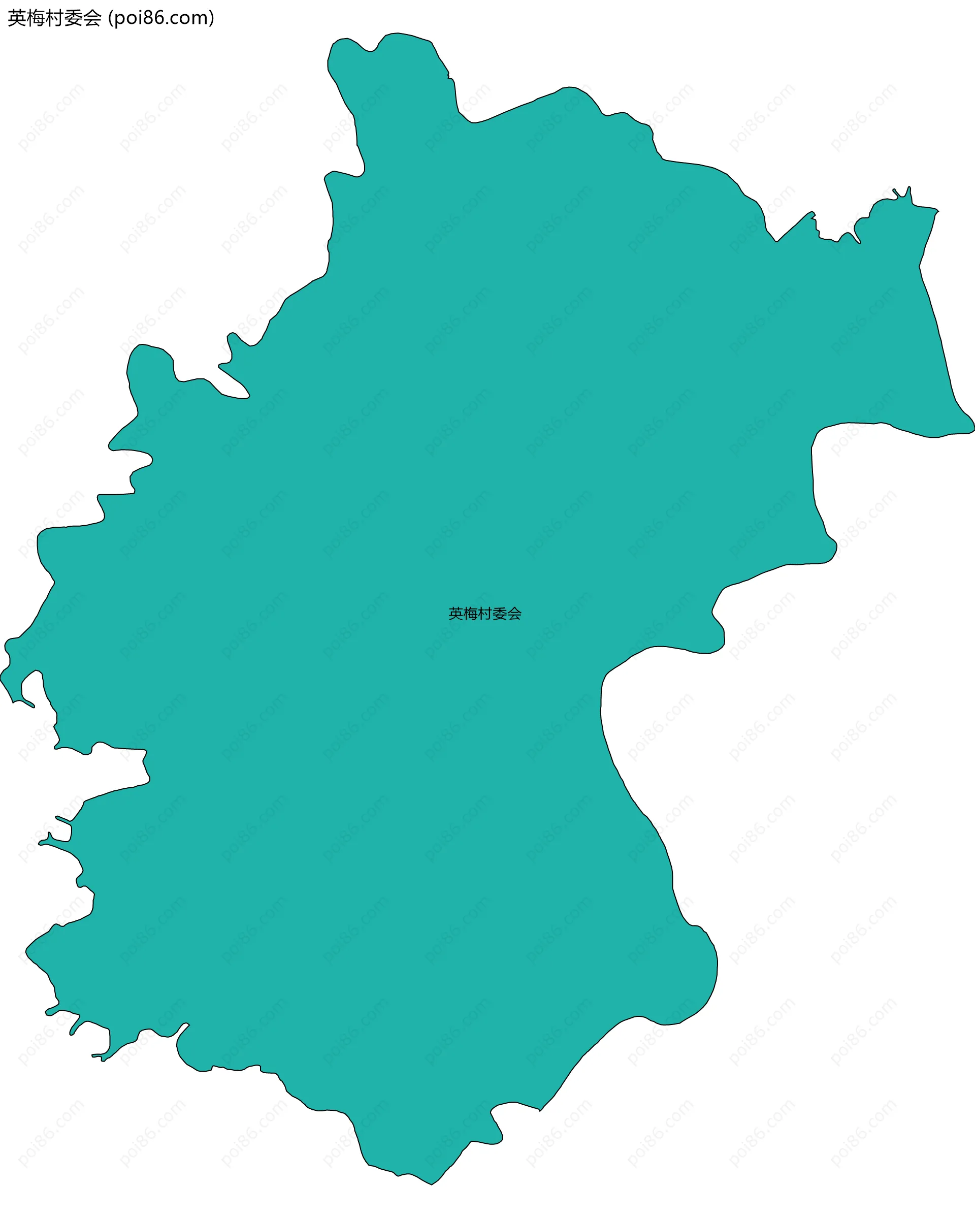 英梅村委会边界地图