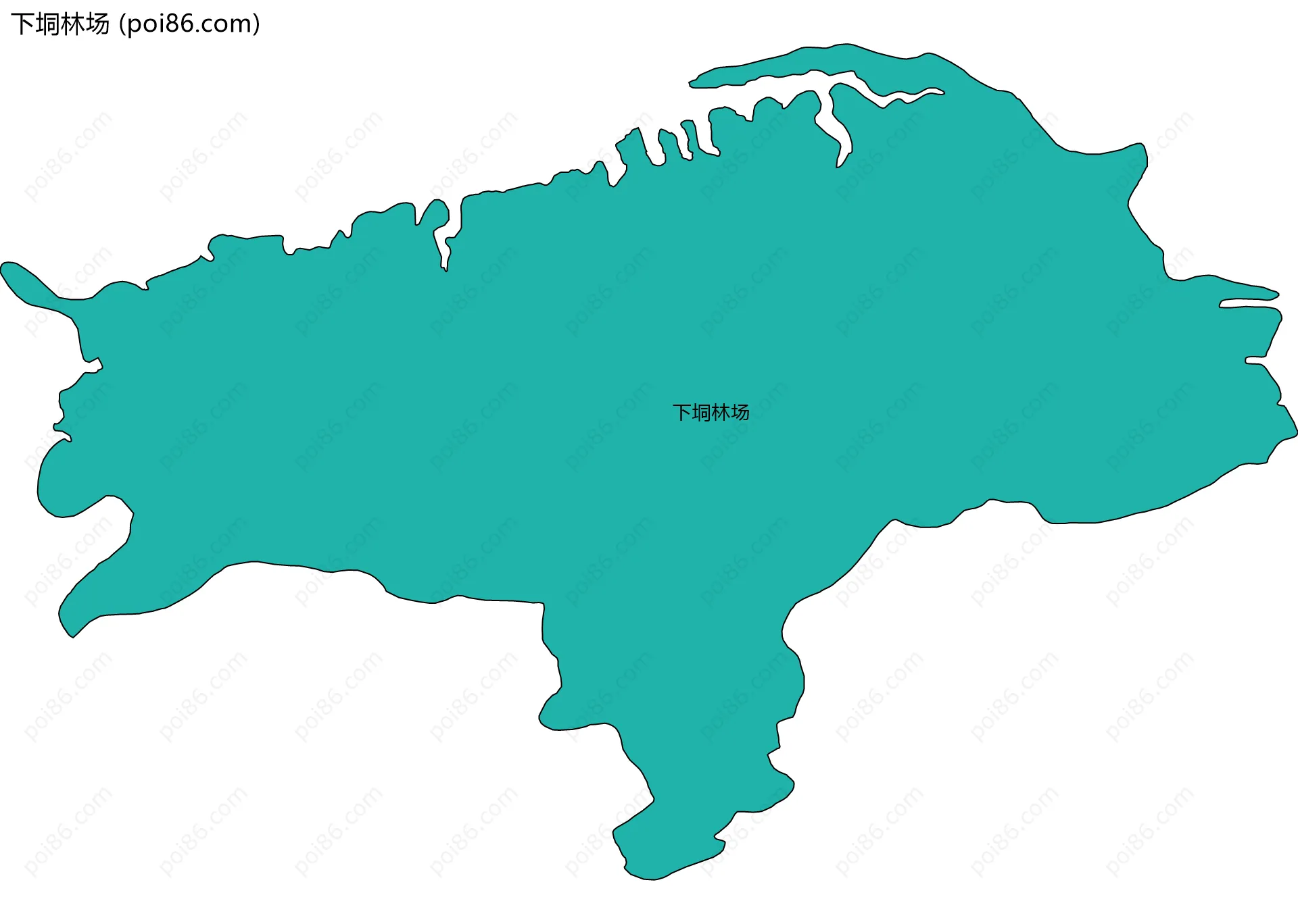 下垌林场边界地图
