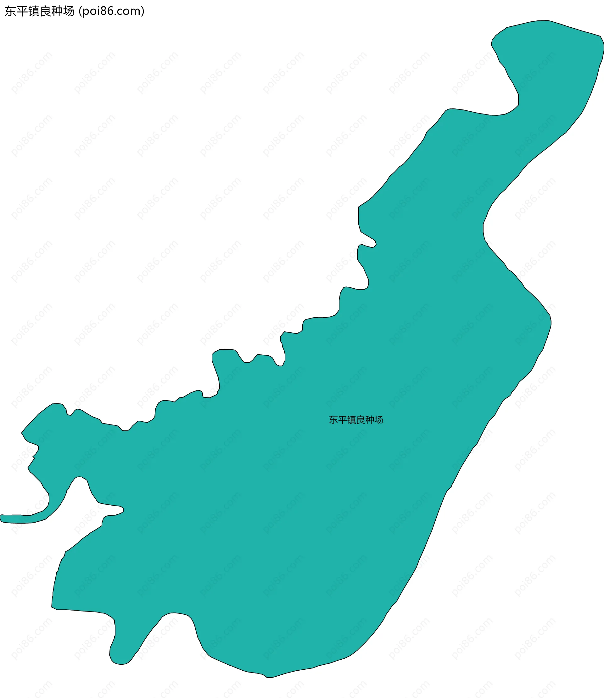 东平镇良种场边界地图