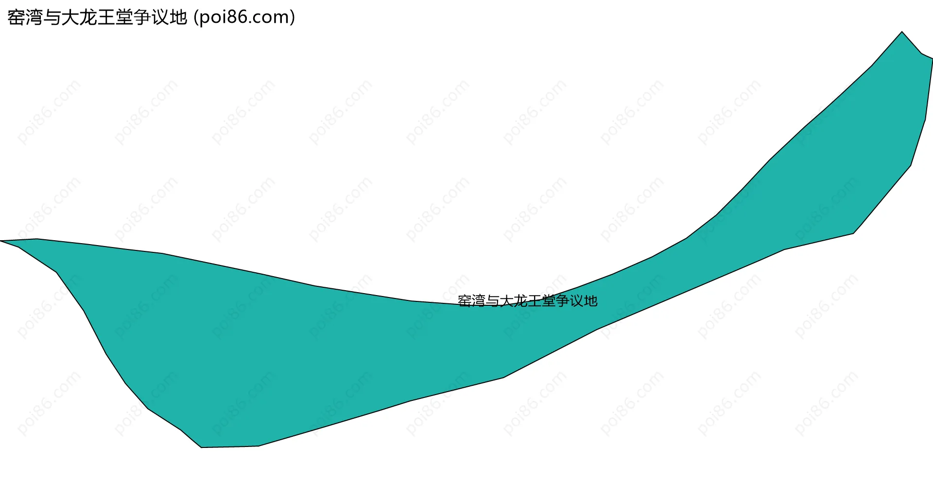 窑湾与大龙王堂争议地边界地图
