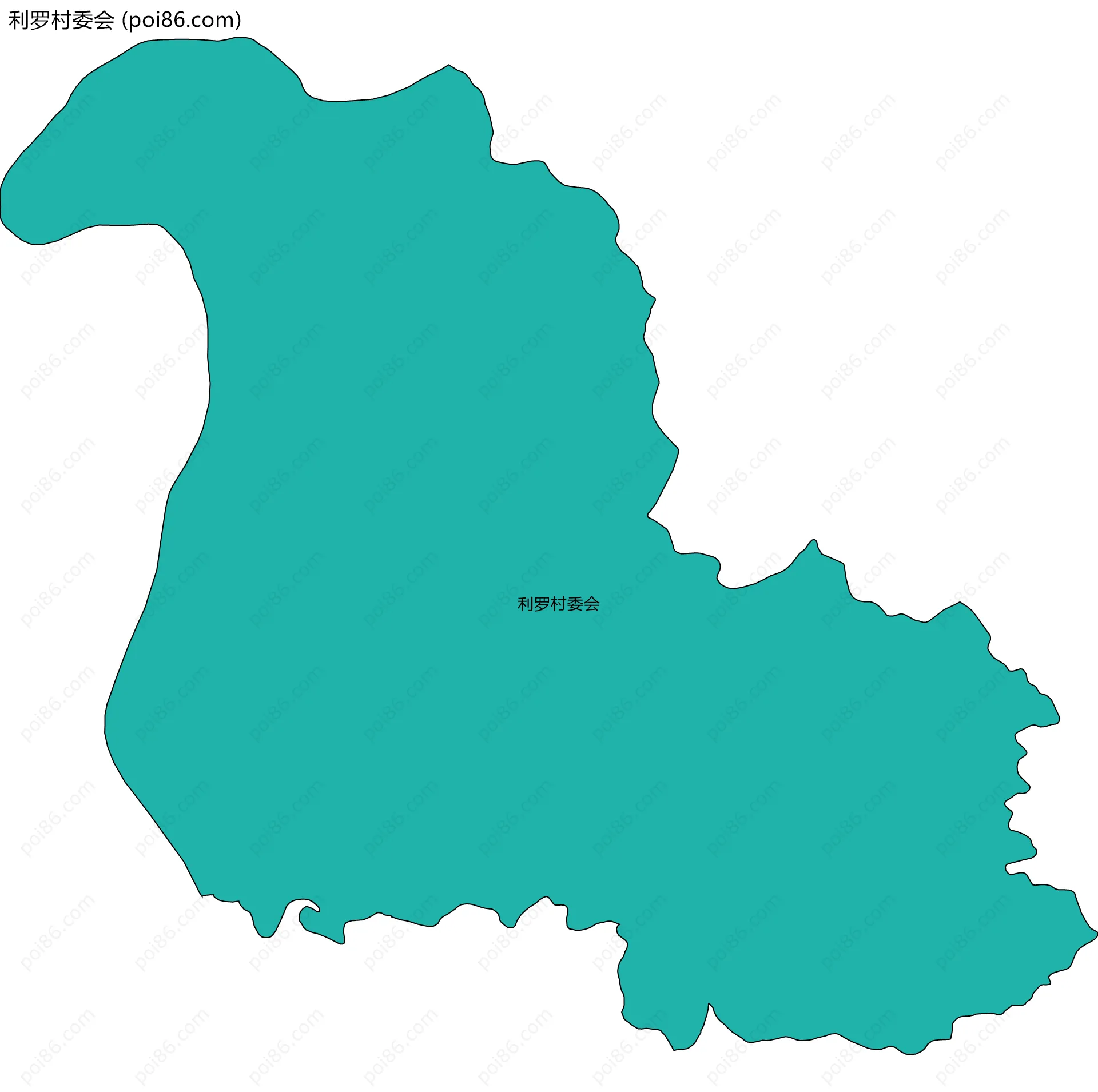 利罗村委会边界地图
