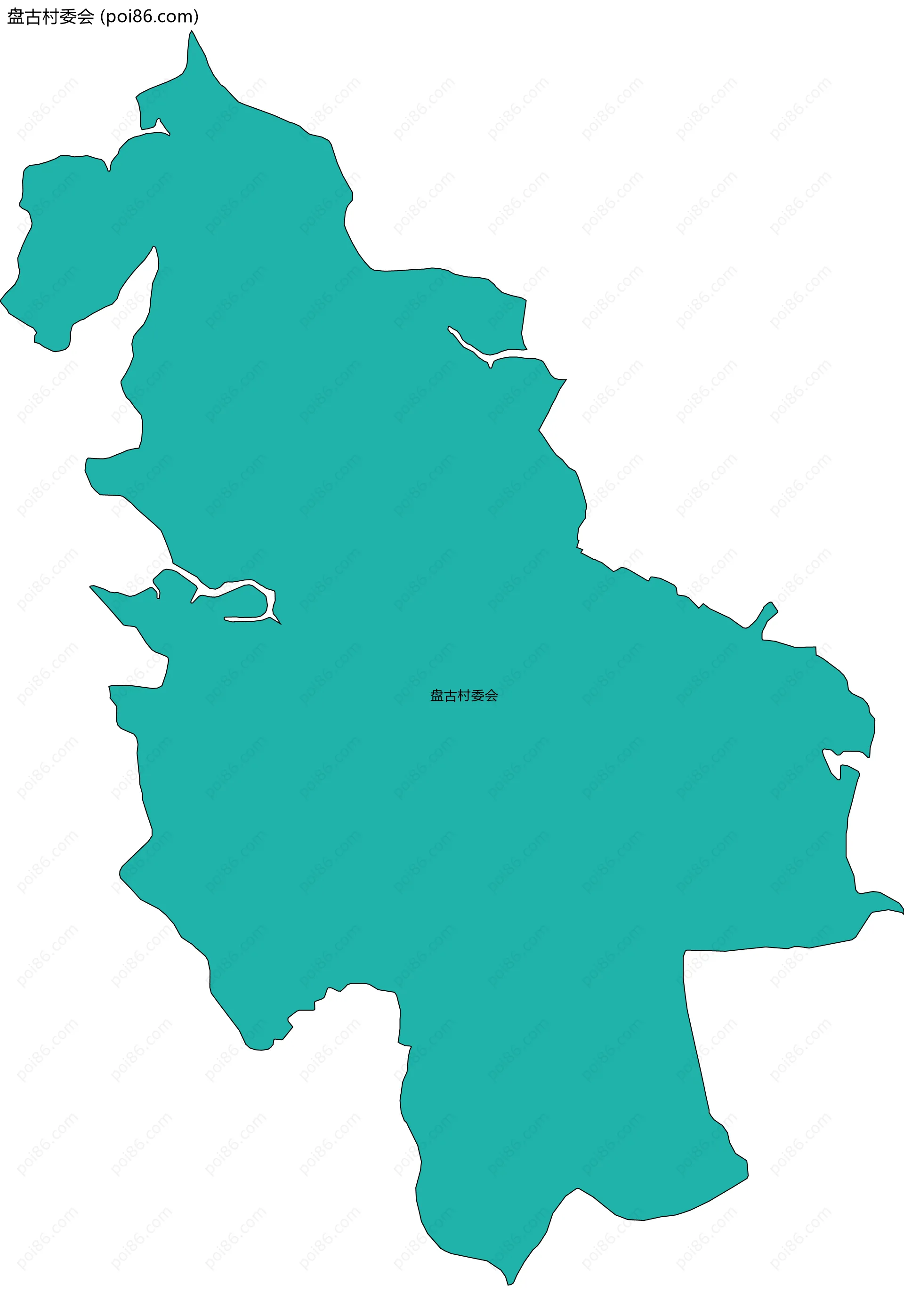 盘古村委会边界地图