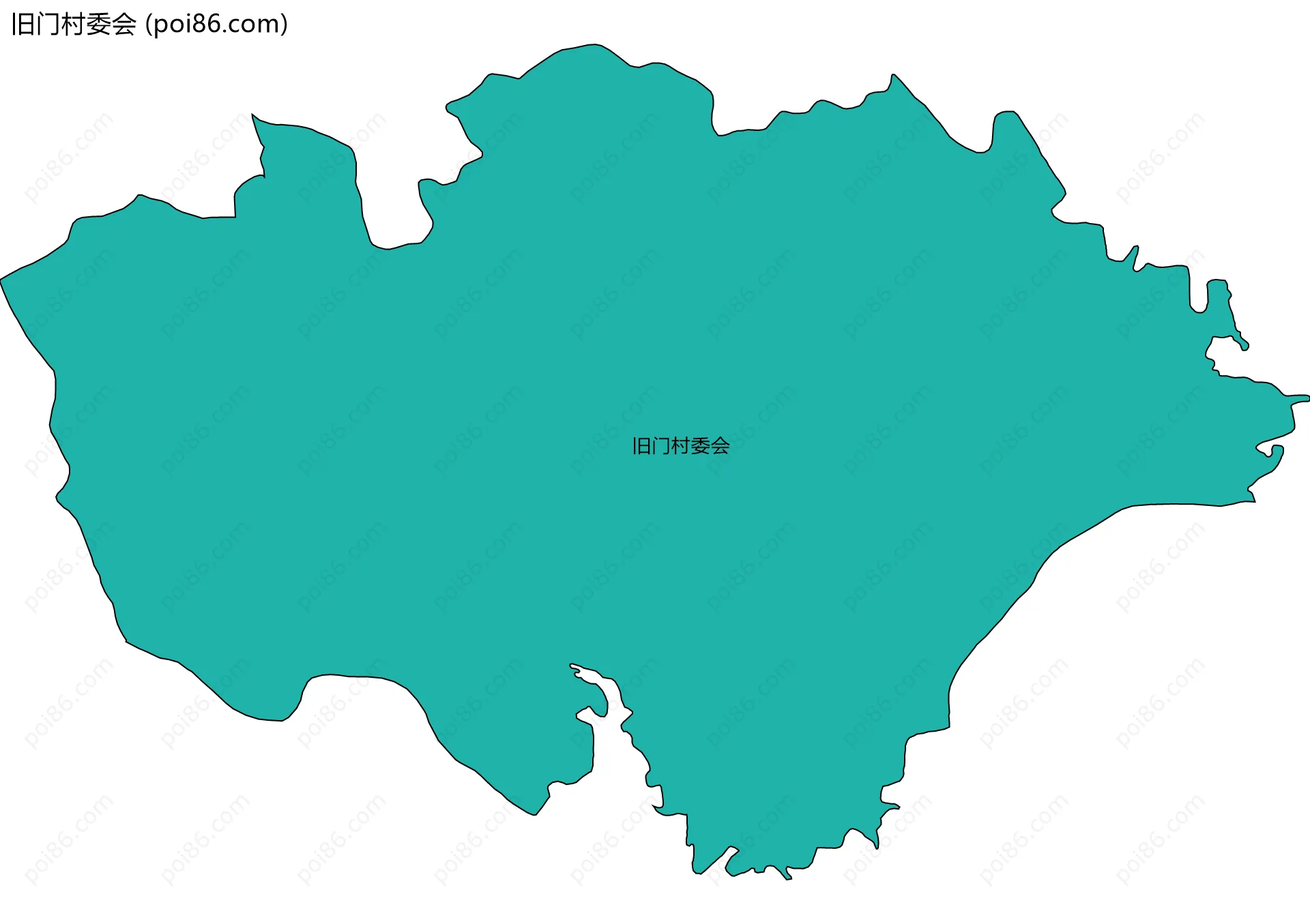 旧门村委会边界地图