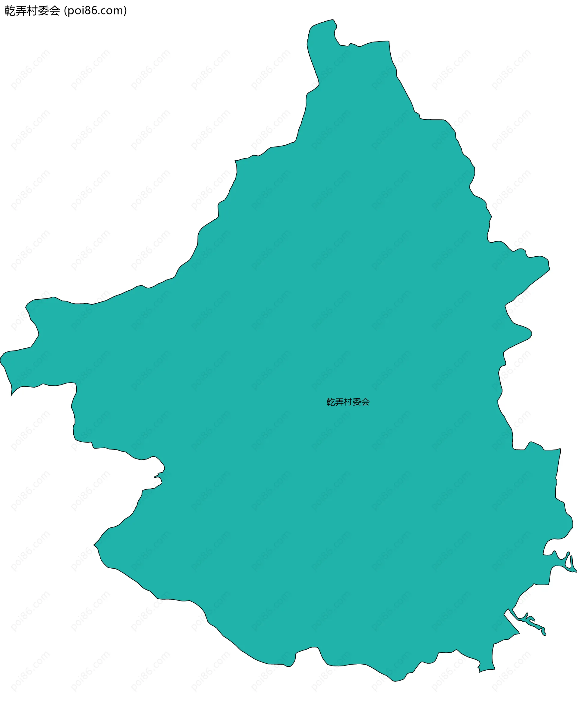 乾弄村委会边界地图