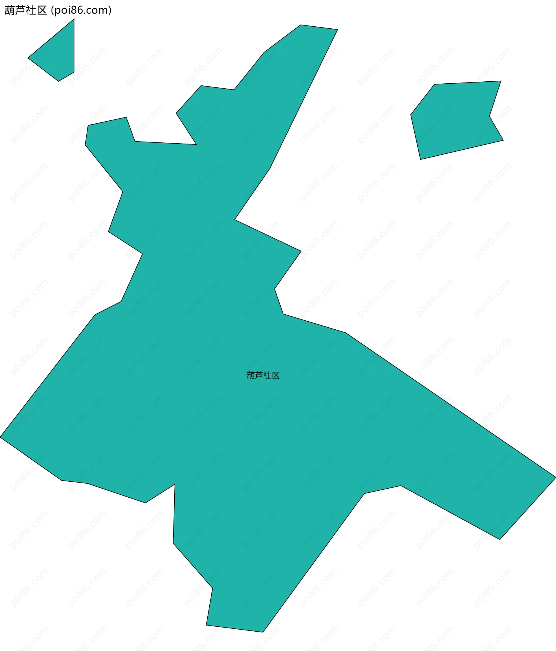 葫芦社区边界地图