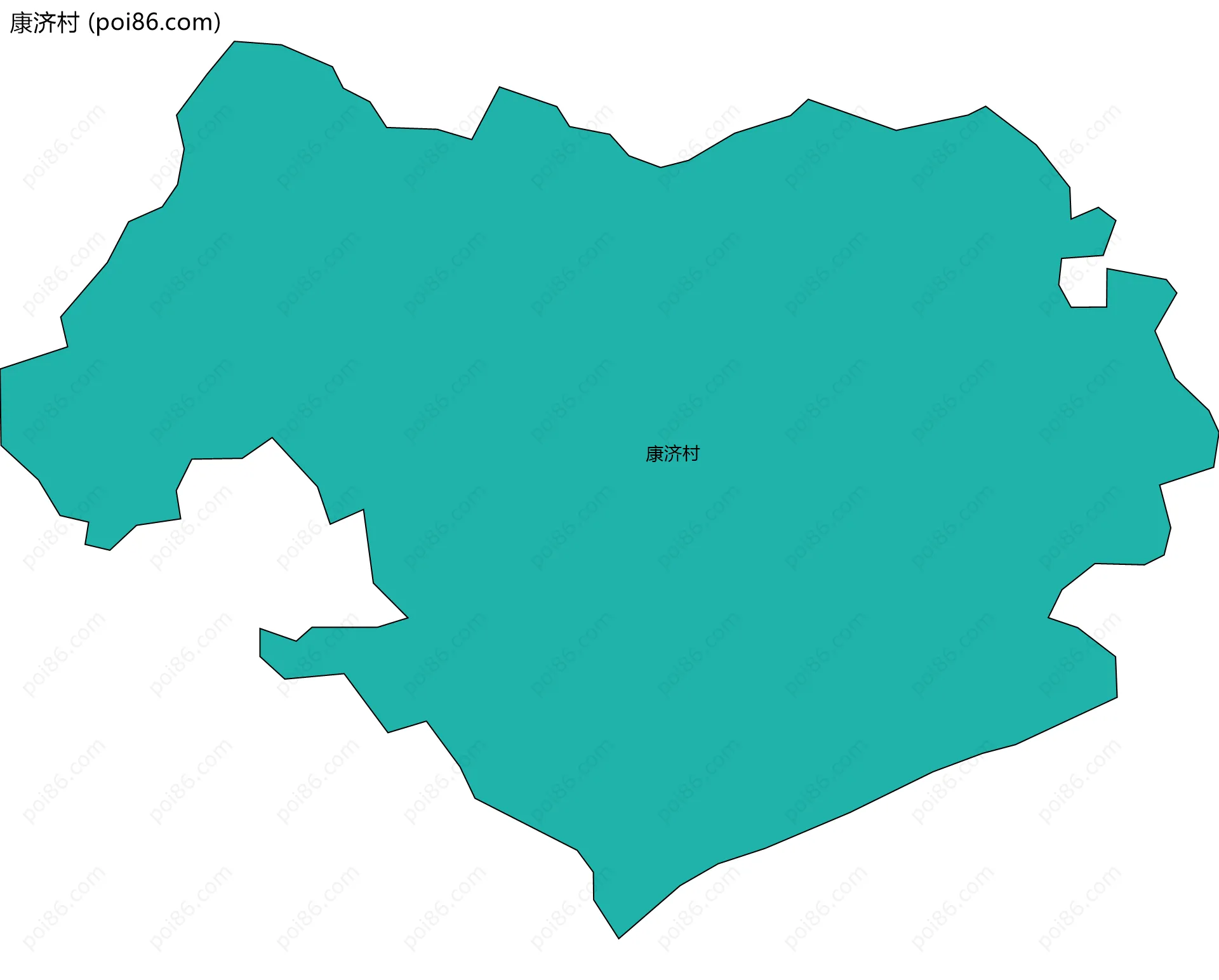 康济村边界地图