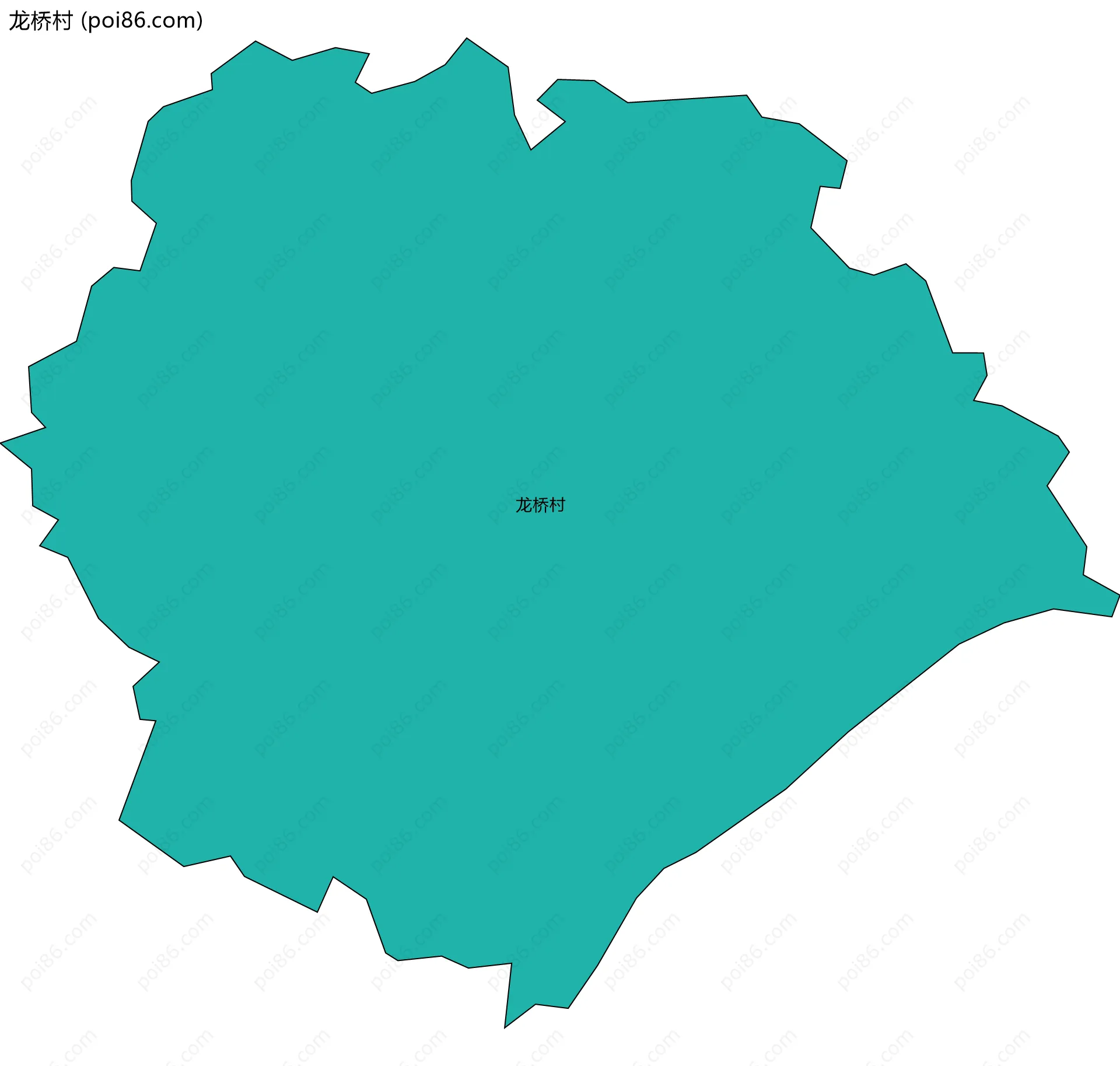 龙桥村边界地图