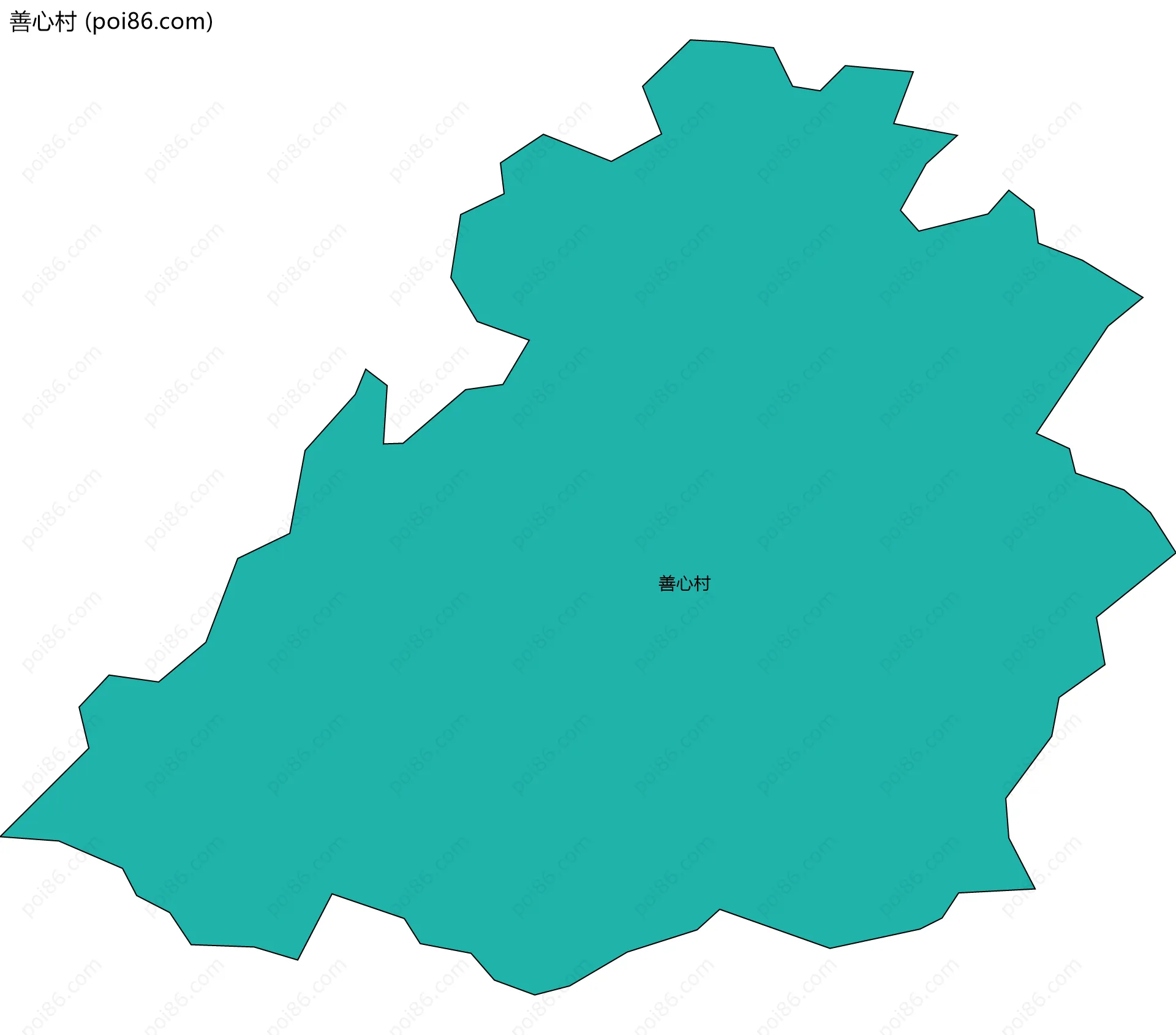 善心村边界地图