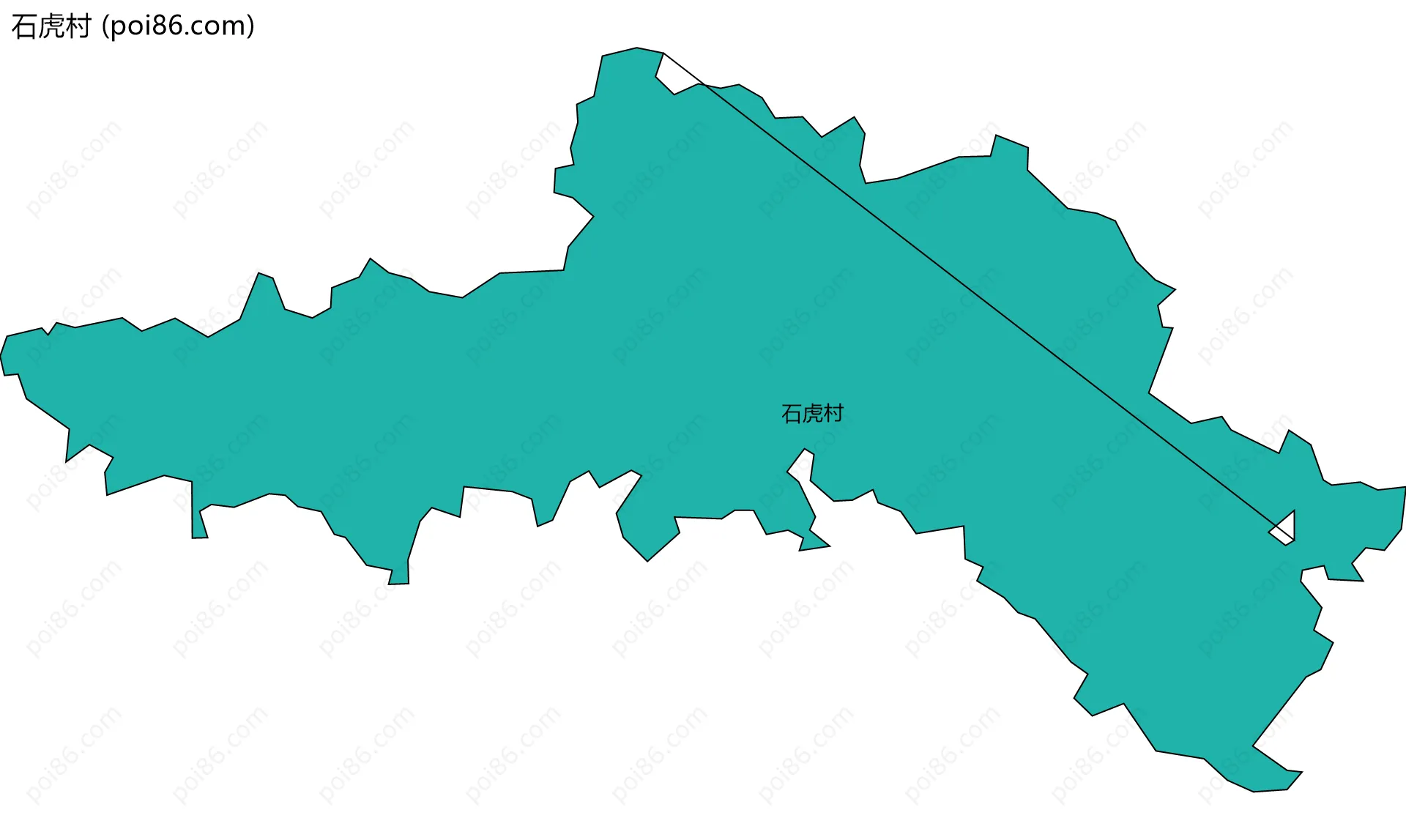 石虎村边界地图