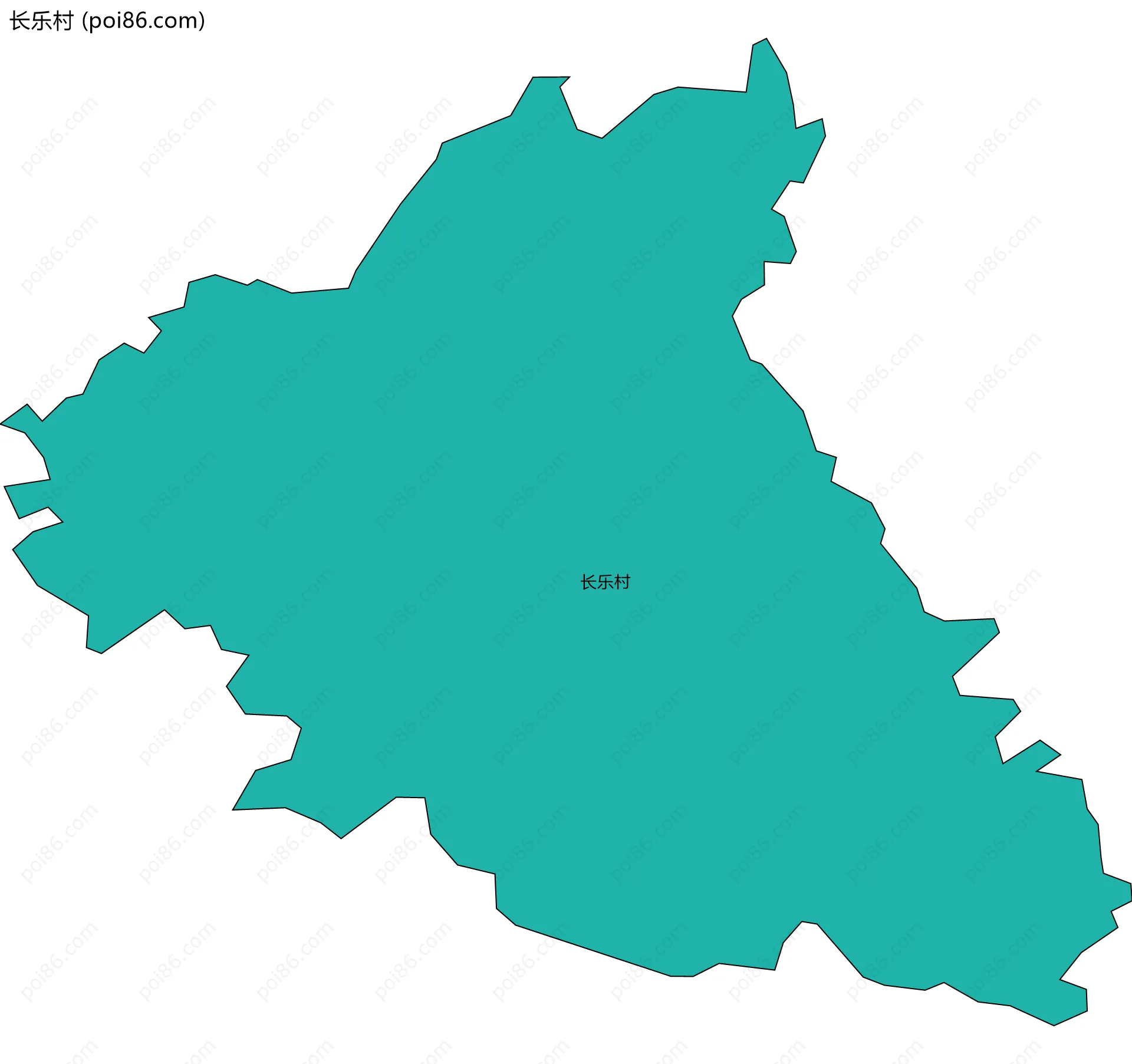 长乐村边界地图