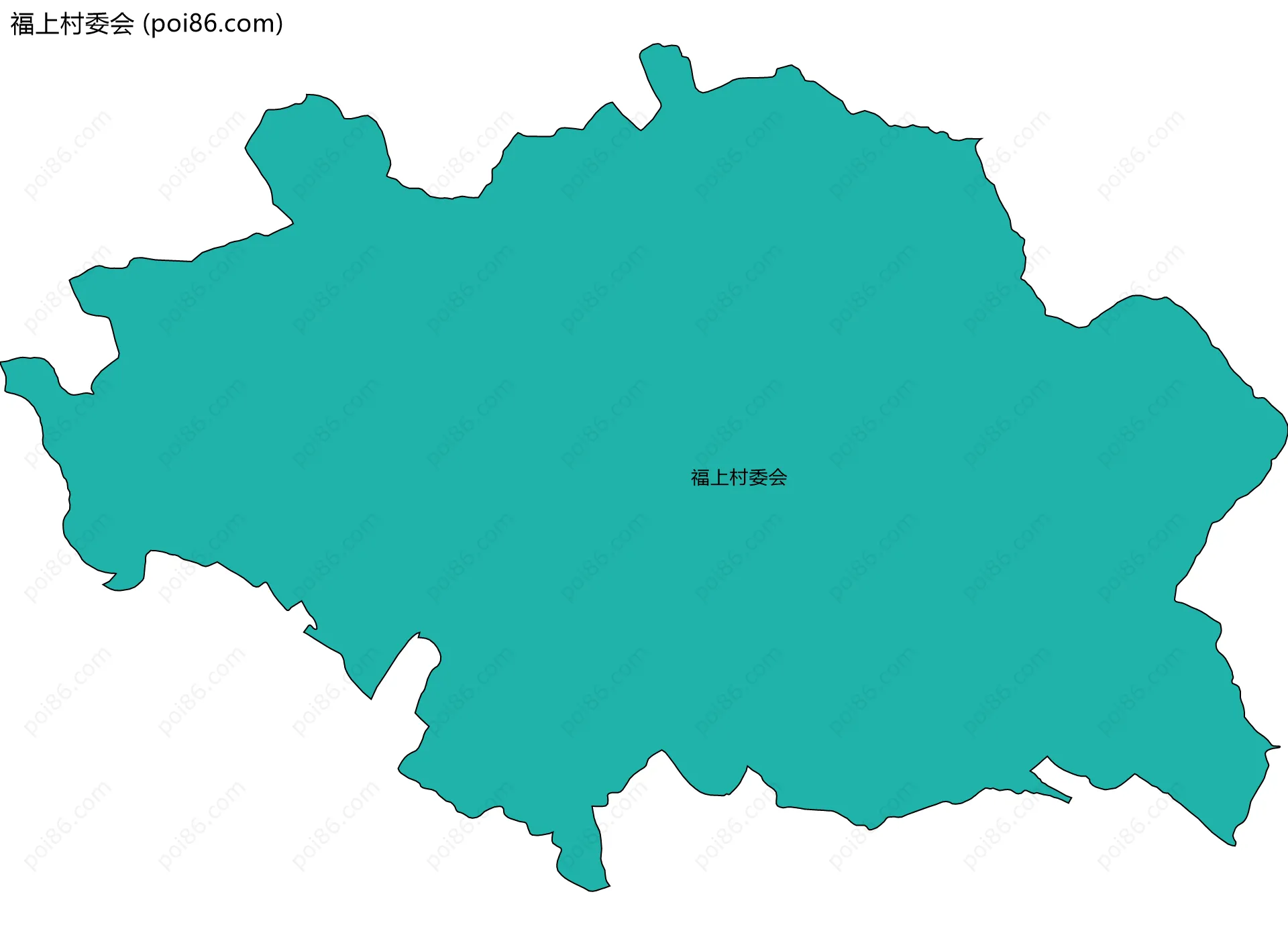 福上村委会边界地图