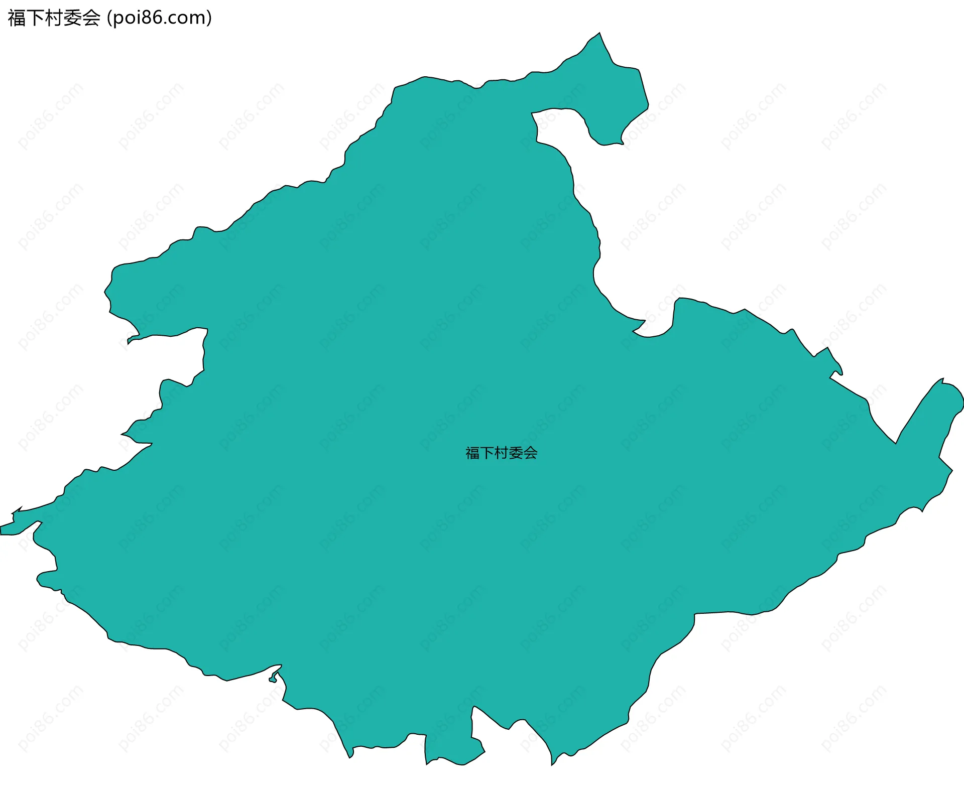福下村委会边界地图
