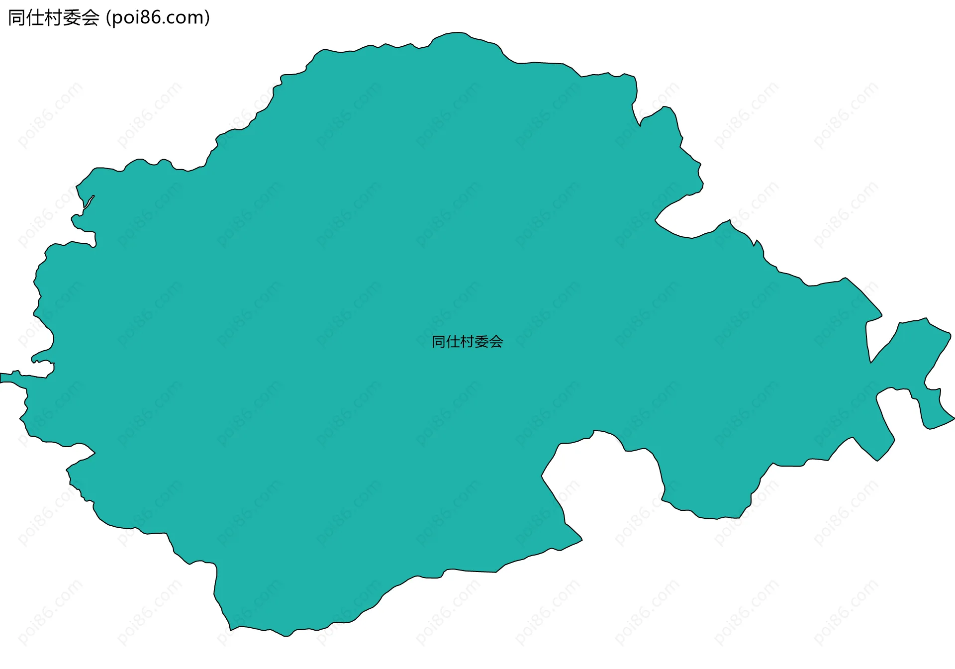 同仕村委会边界地图
