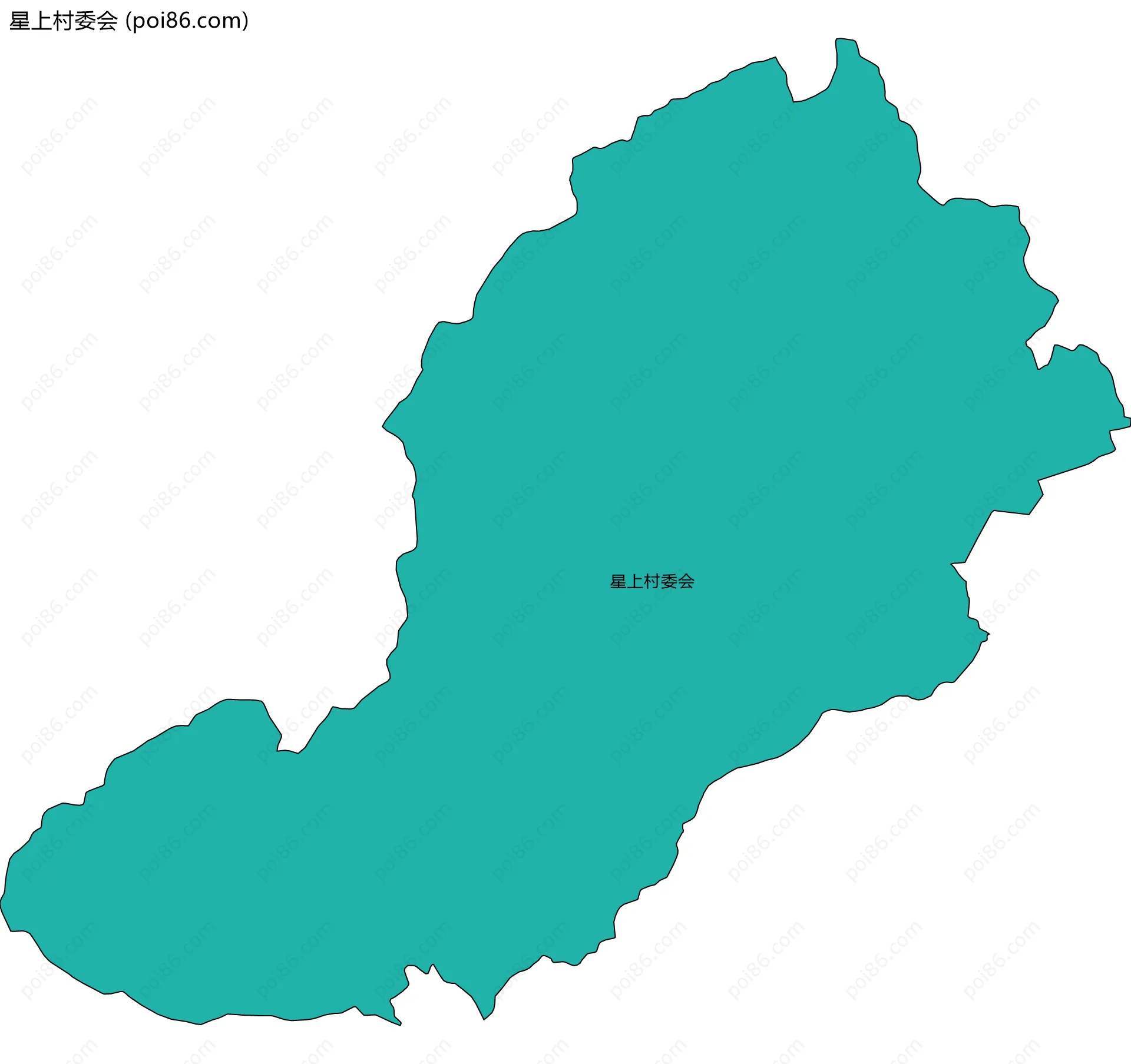 星上村委会边界地图