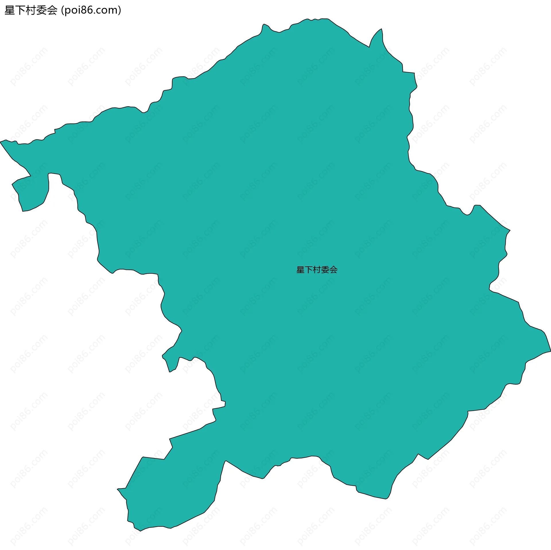 星下村委会边界地图