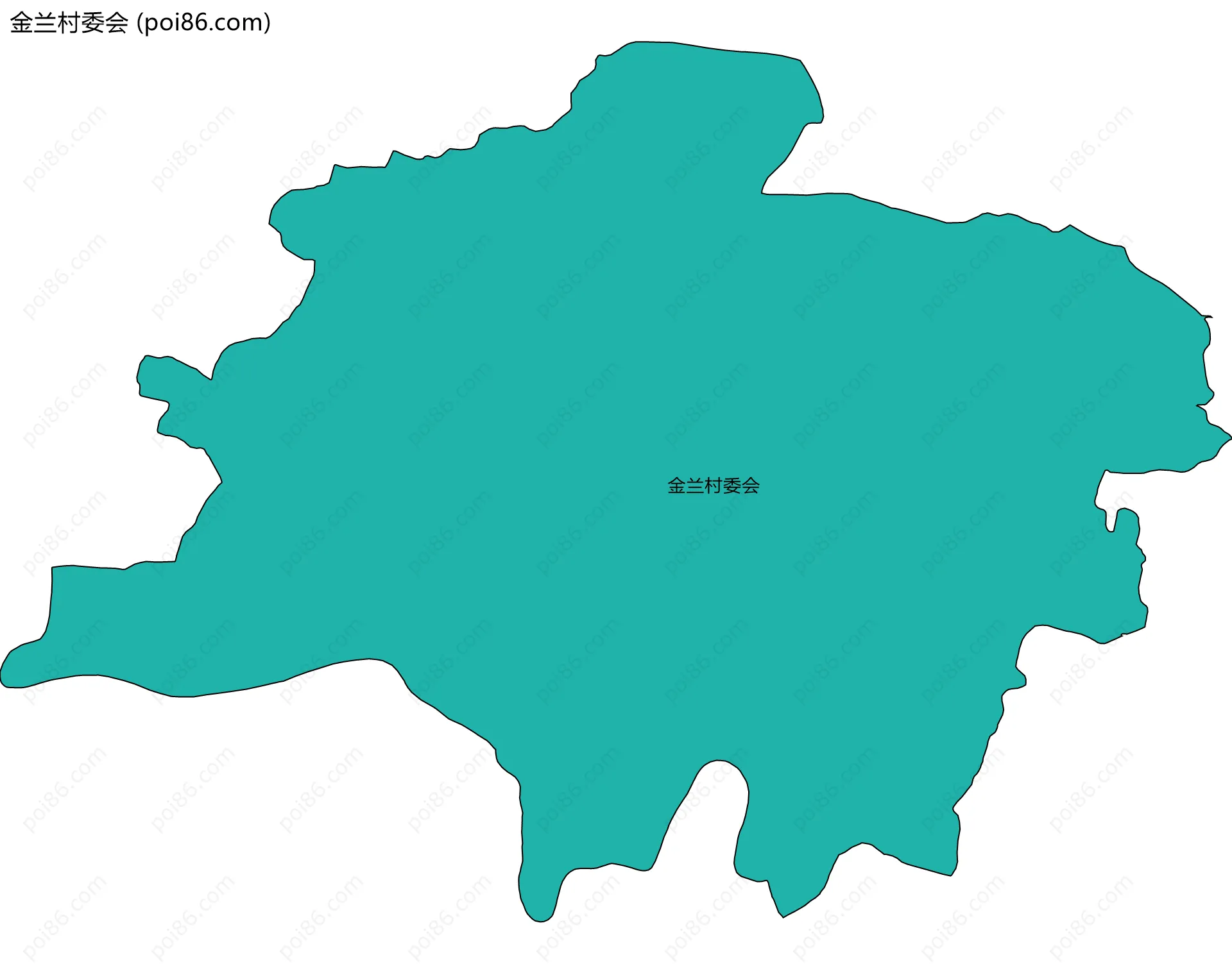 金兰村委会边界地图