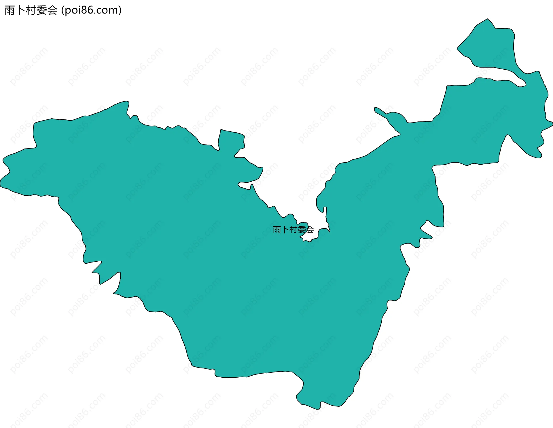 雨卜村委会边界地图