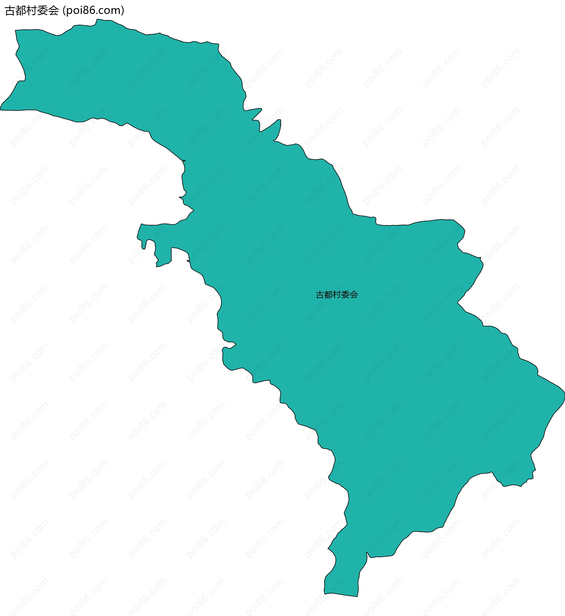 古都村委会边界地图