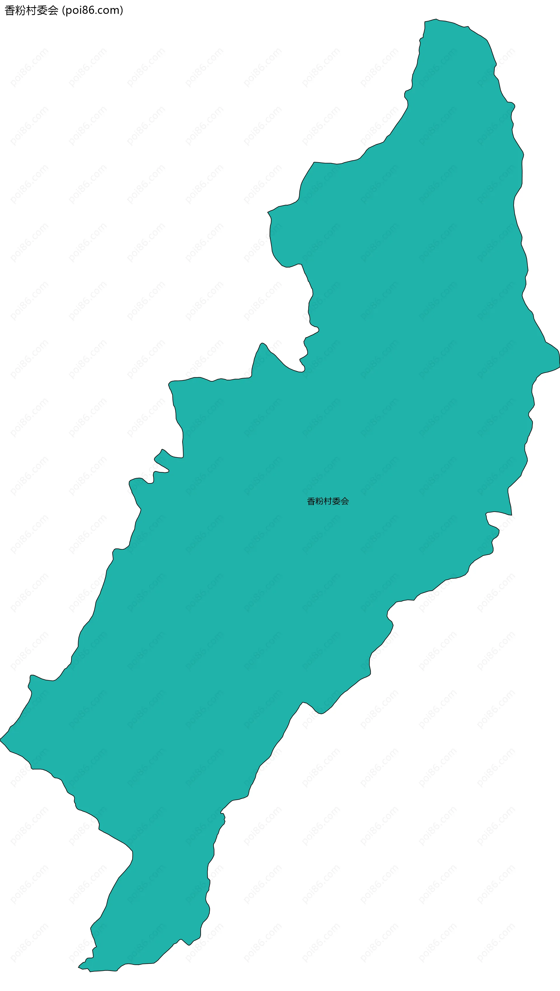 香粉村委会边界地图