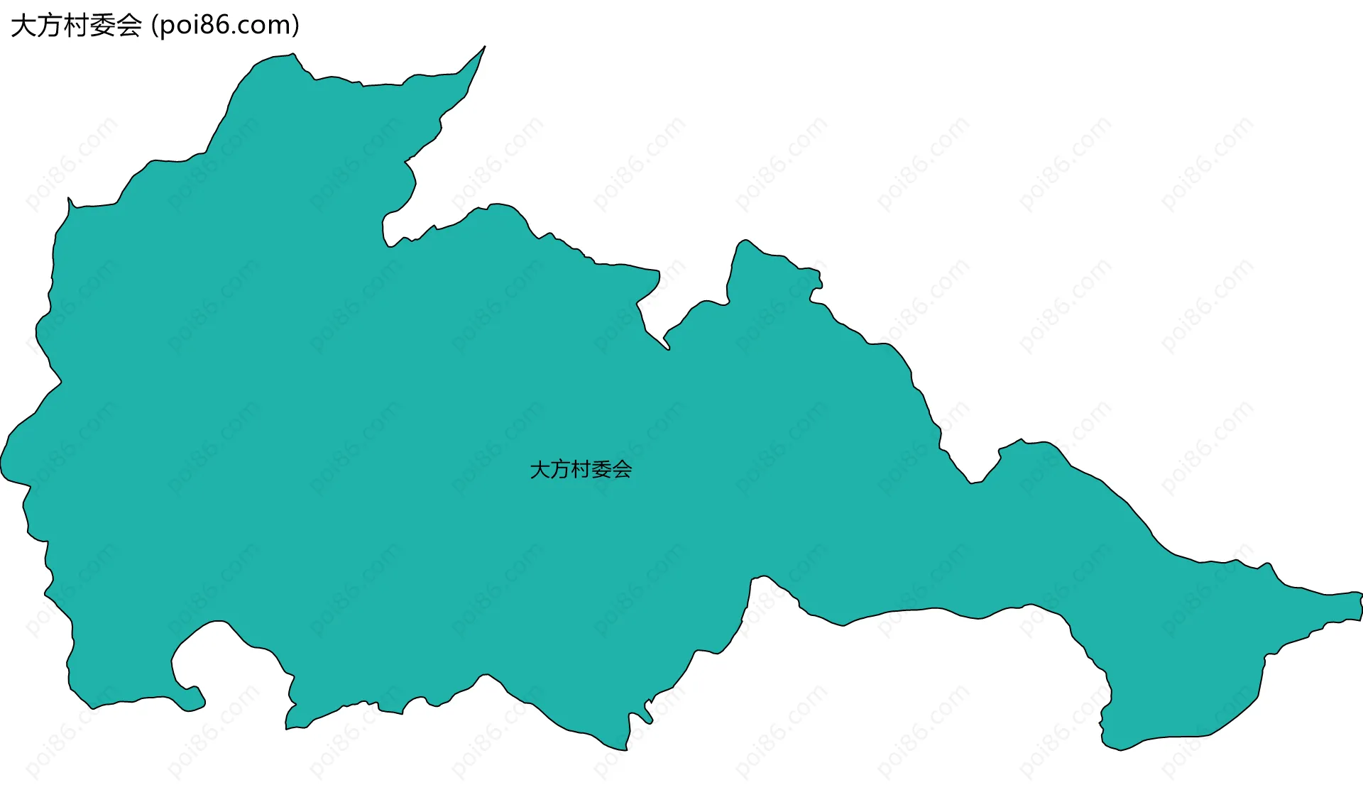 大方村委会边界地图