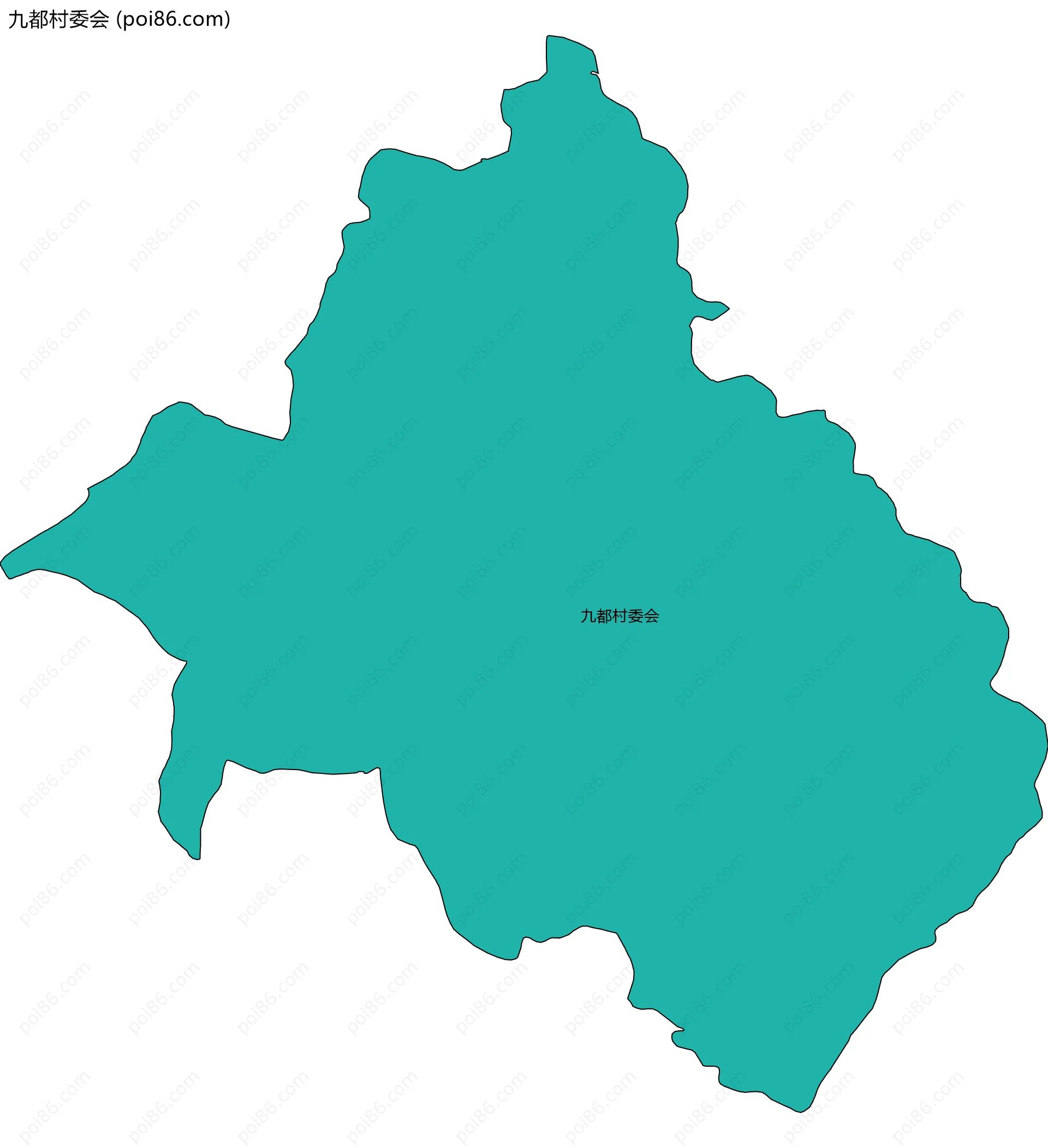 九都村委会边界地图