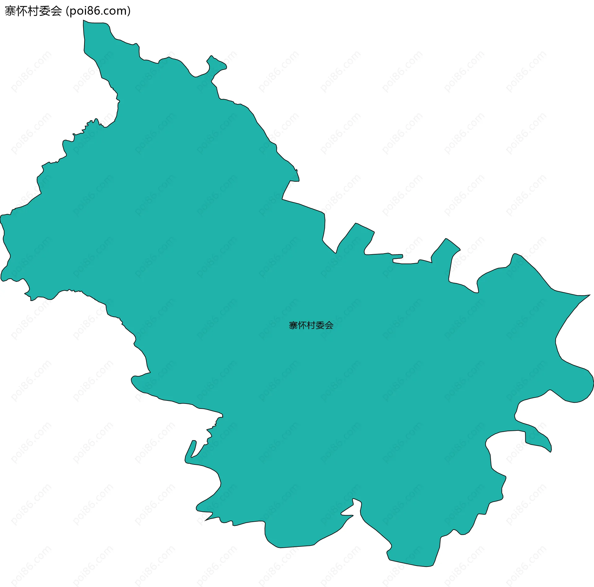 寨怀村委会边界地图