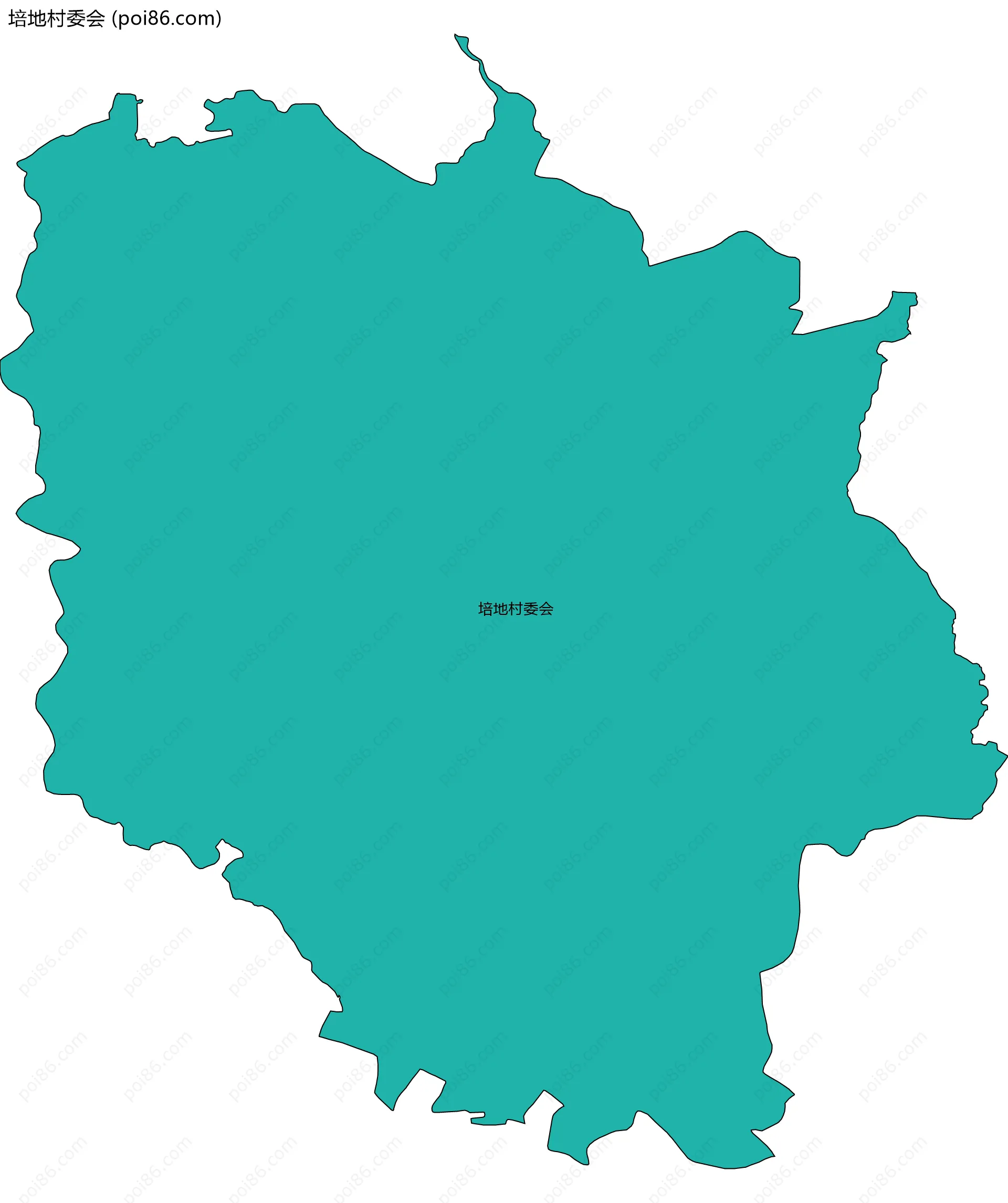培地村委会边界地图