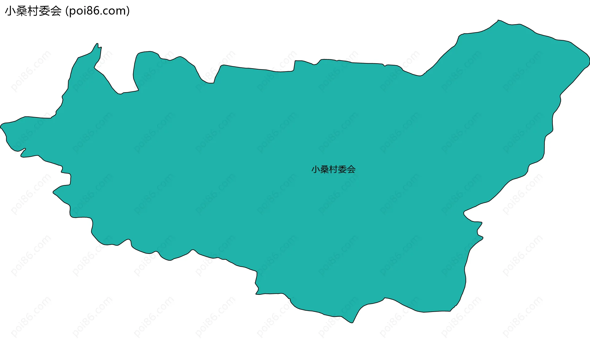 小桑村委会边界地图