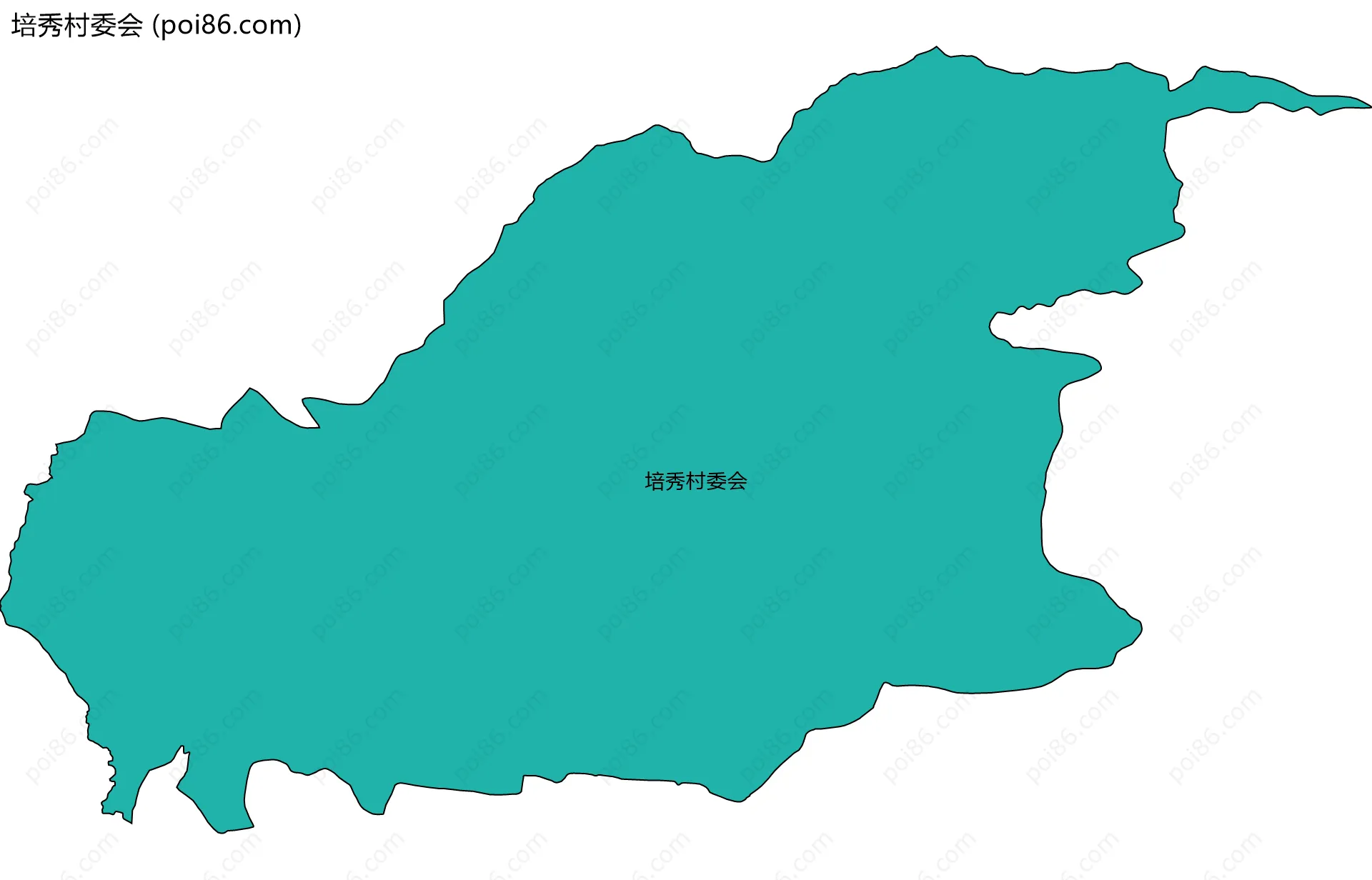 培秀村委会边界地图