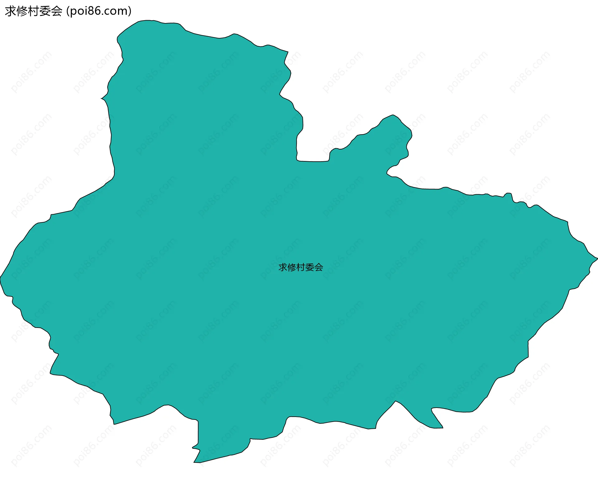 求修村委会边界地图