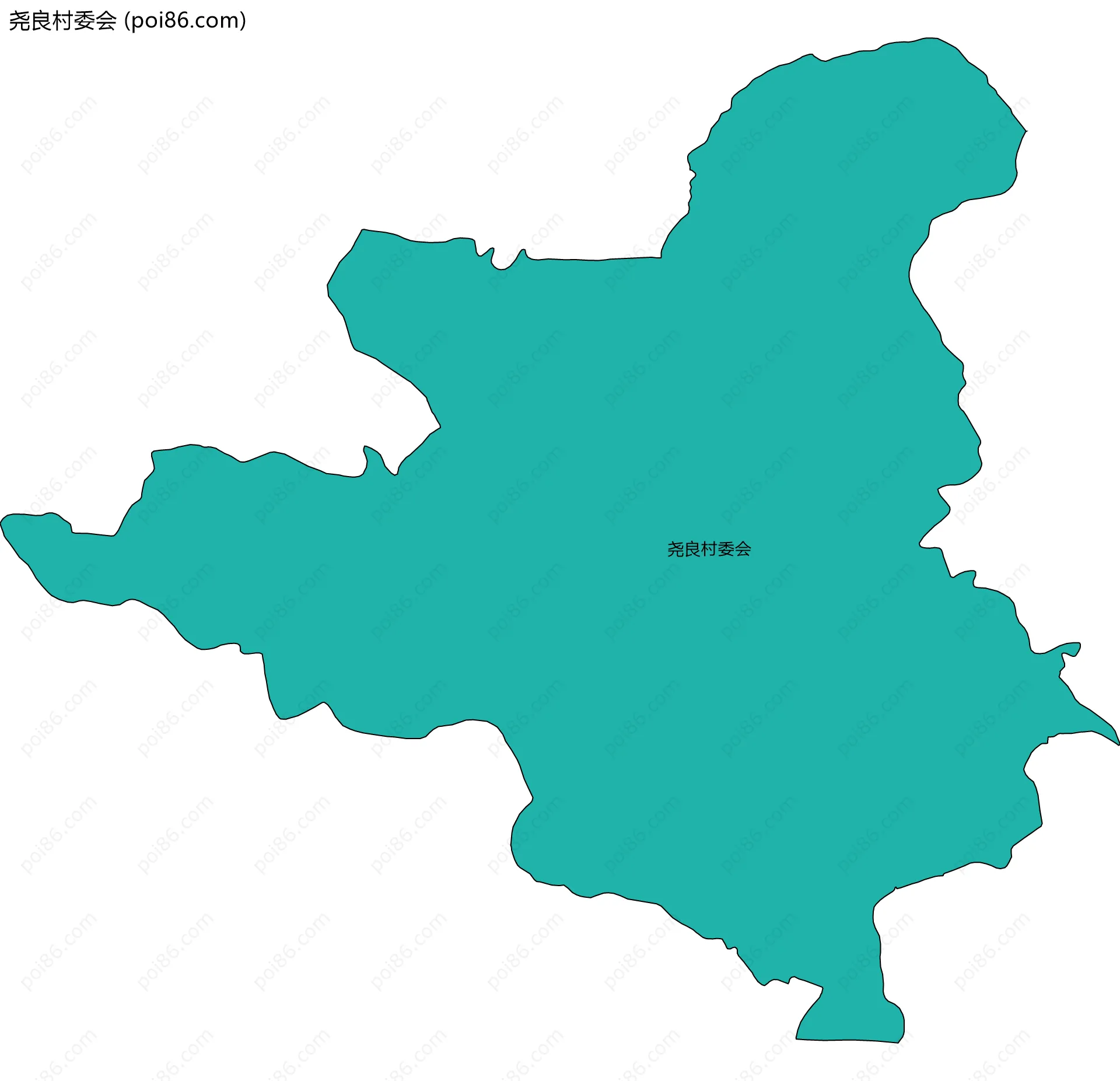 尧良村委会边界地图