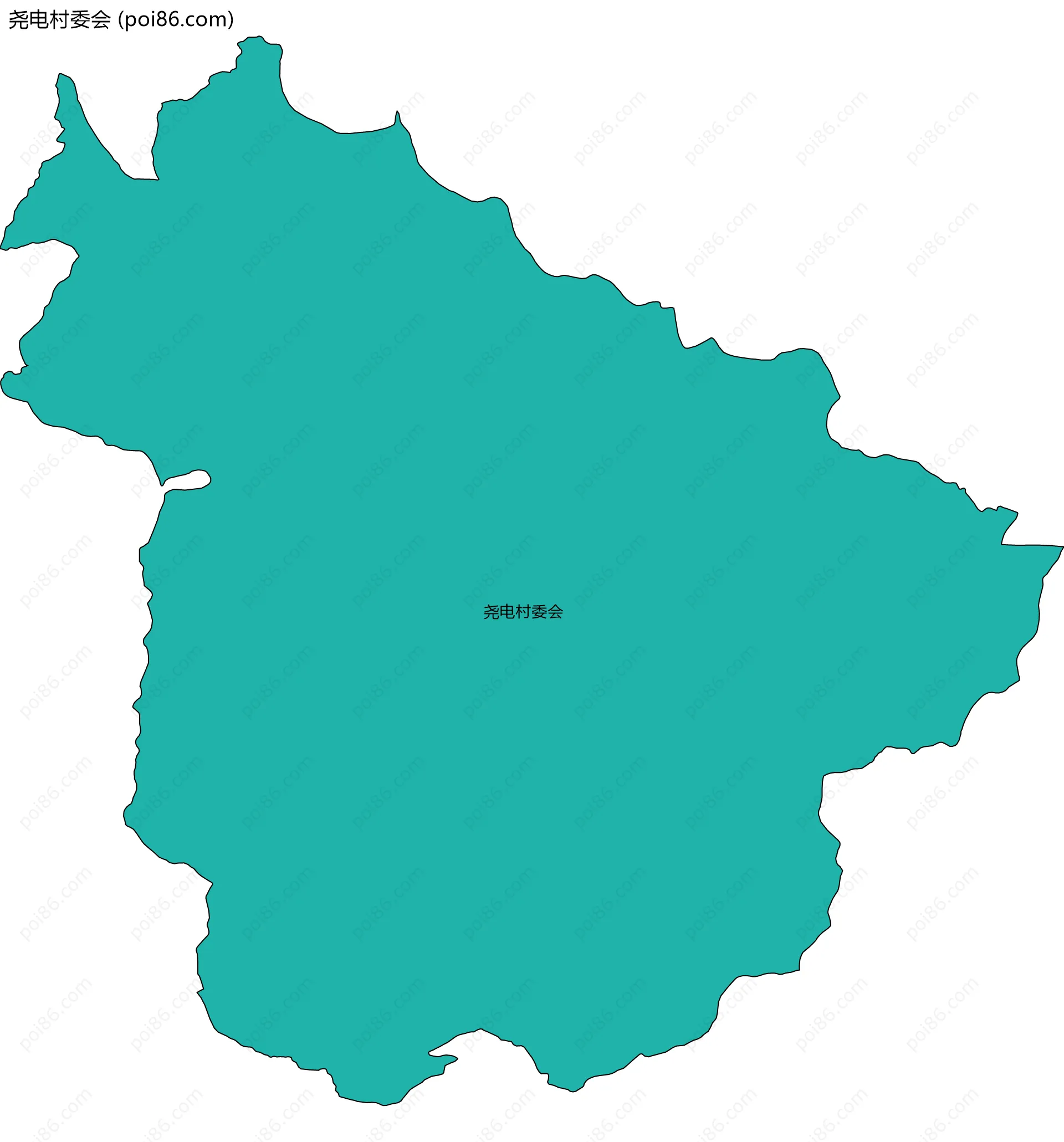 尧电村委会边界地图