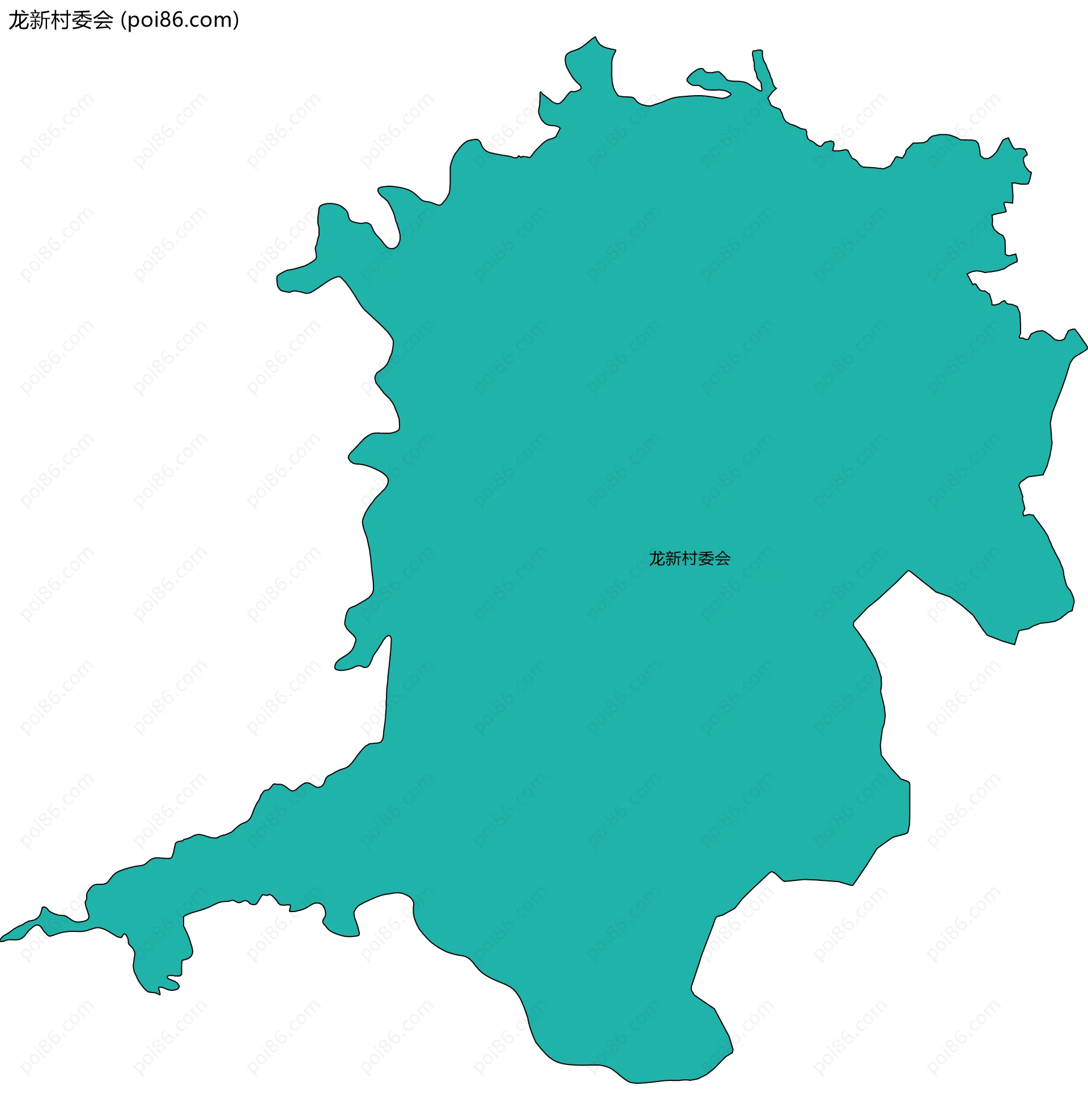 龙新村委会边界地图