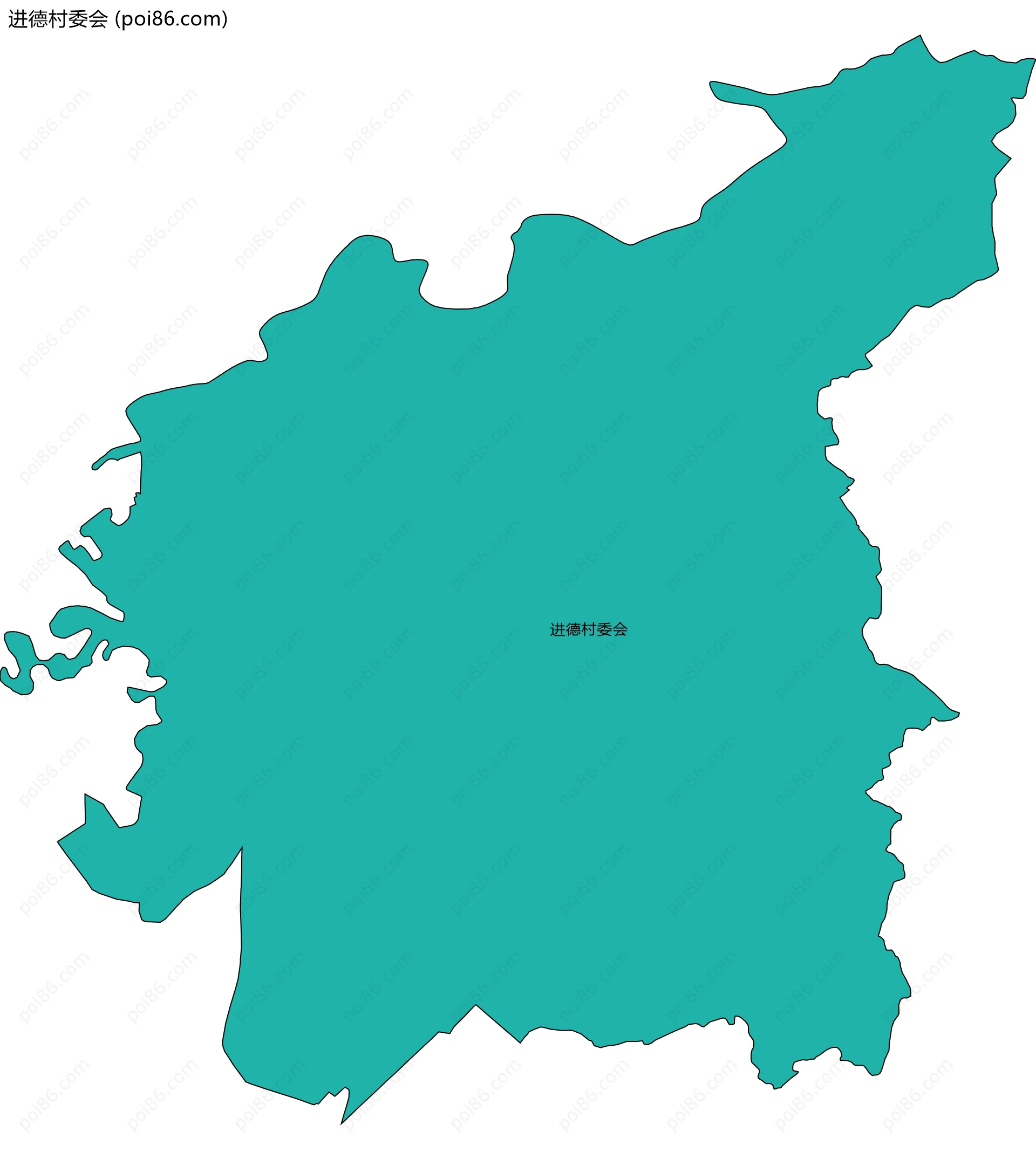 进德村委会边界地图