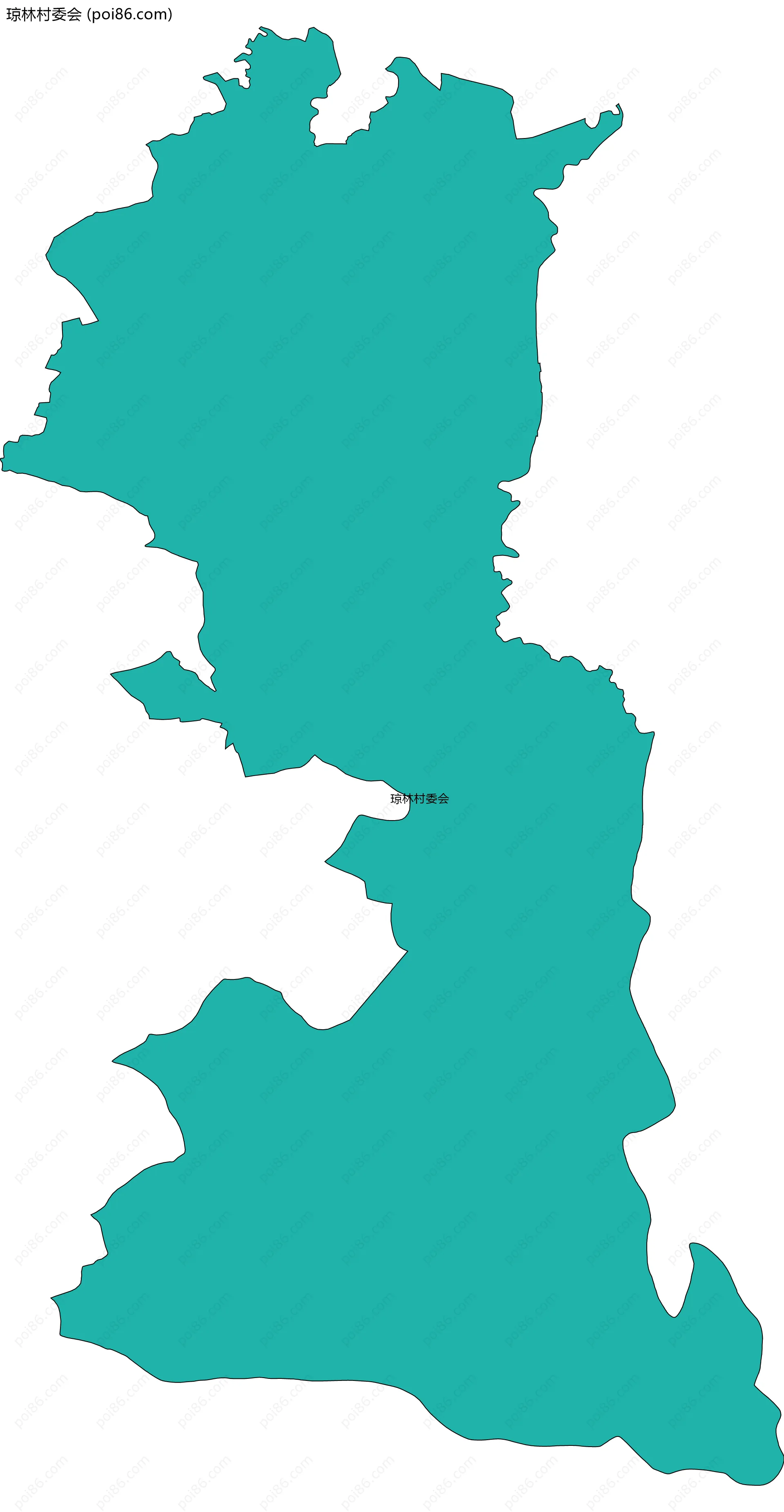 琼林村委会边界地图