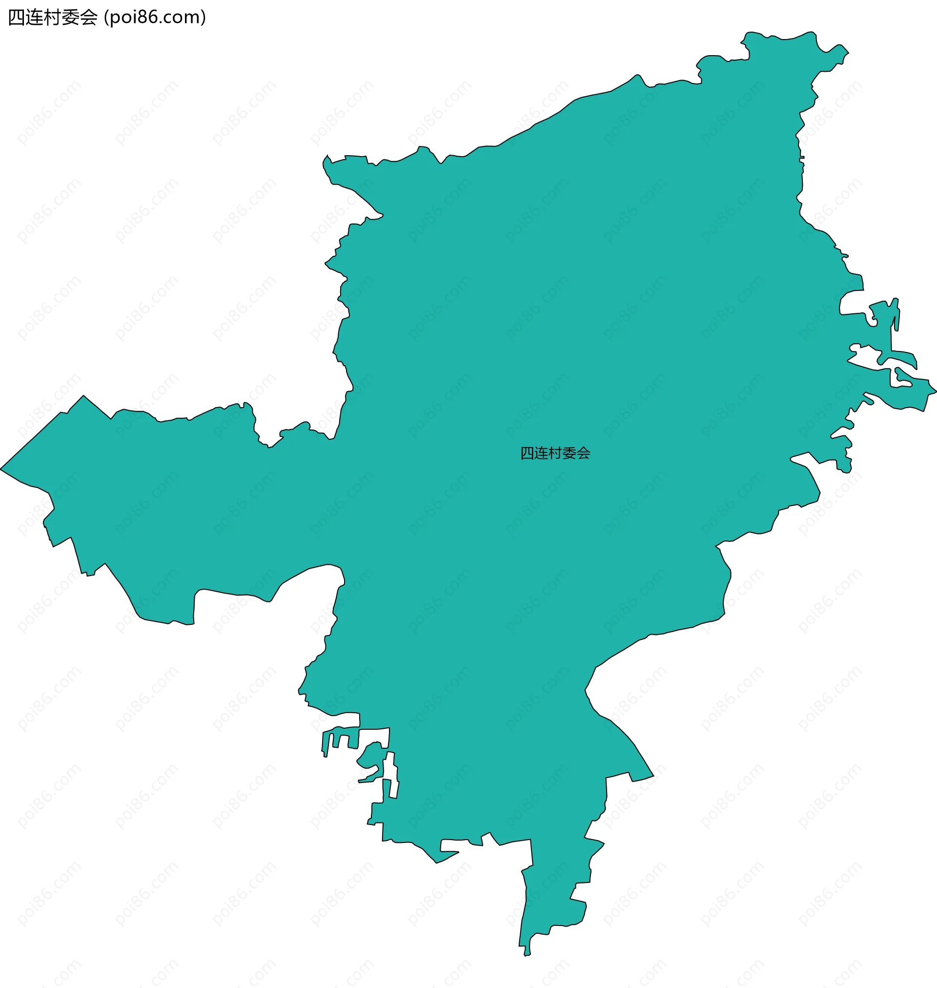 四连村委会边界地图