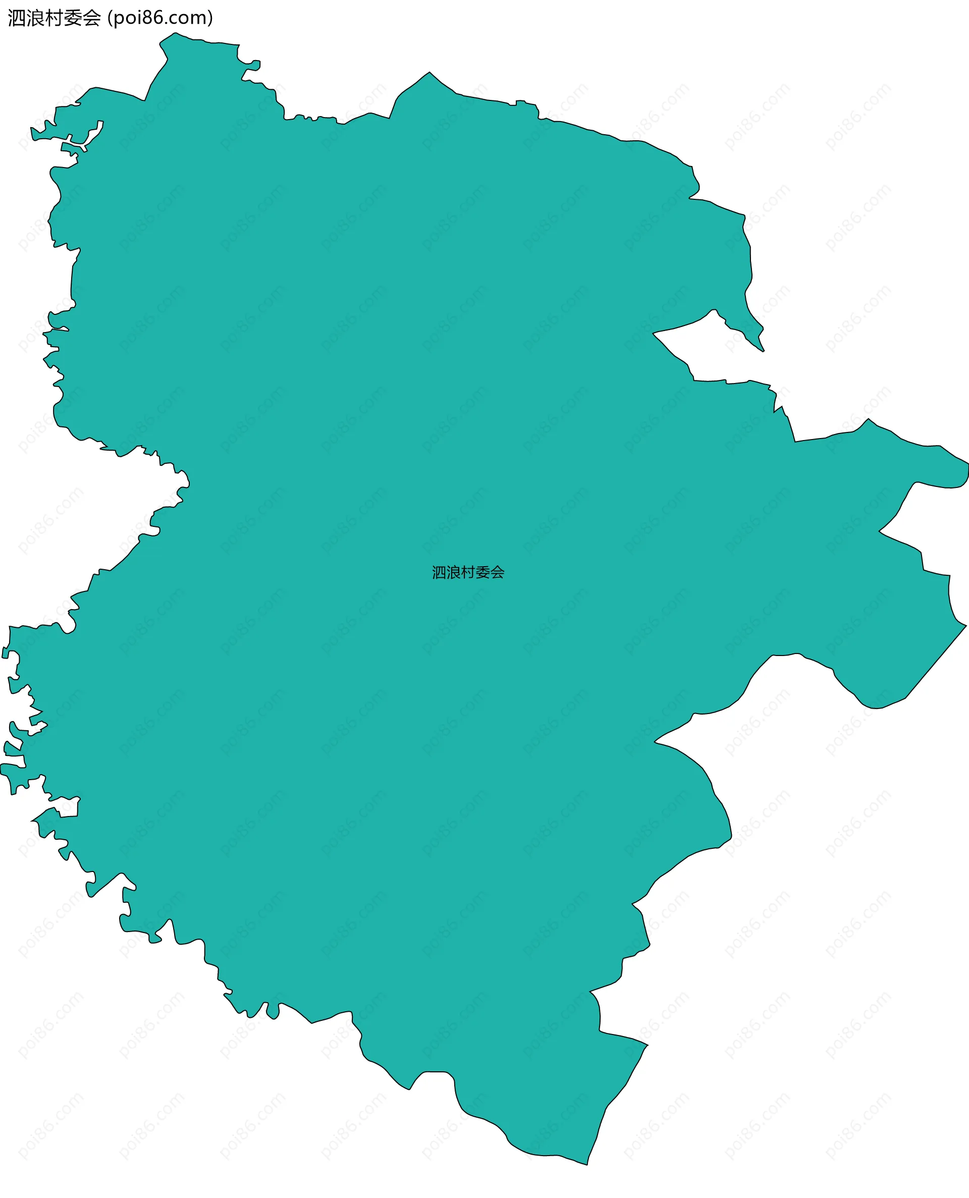 泗浪村委会边界地图