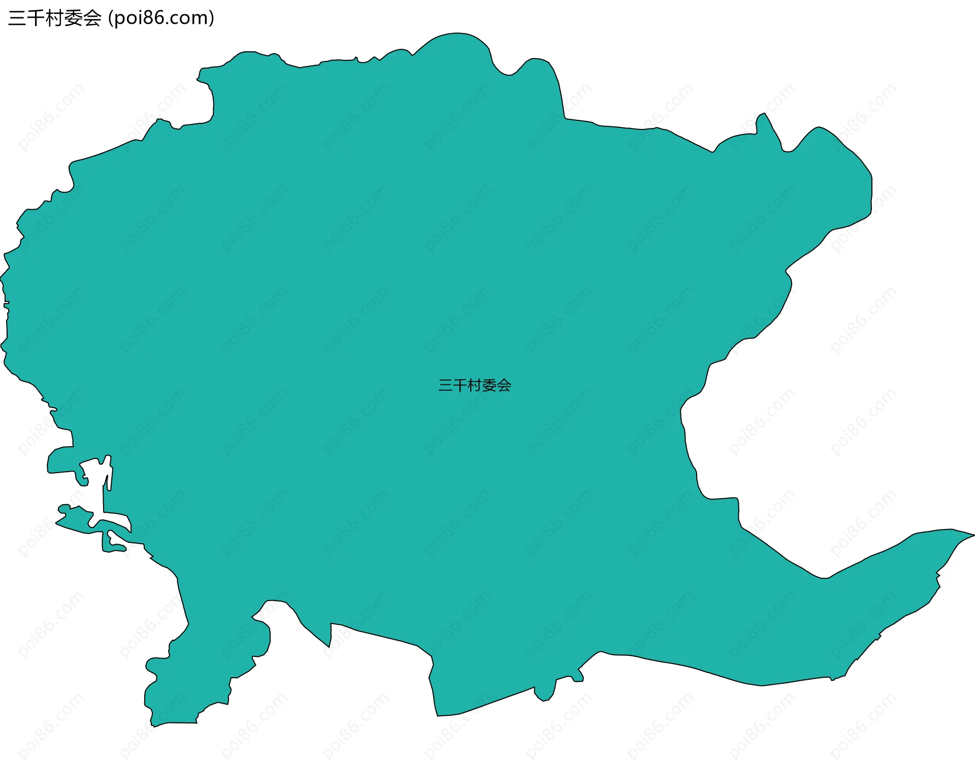 三千村委会边界地图