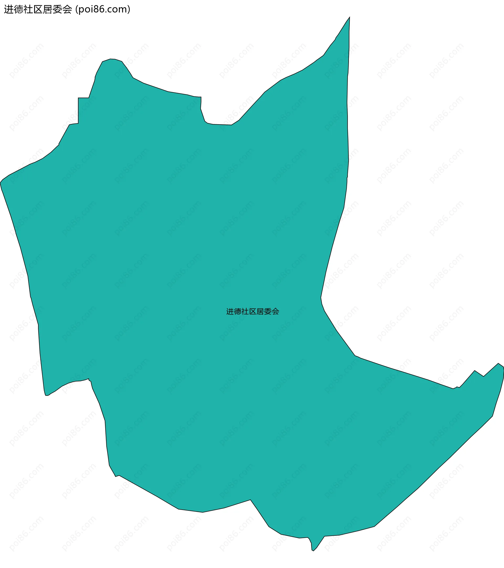 进德社区居委会边界地图